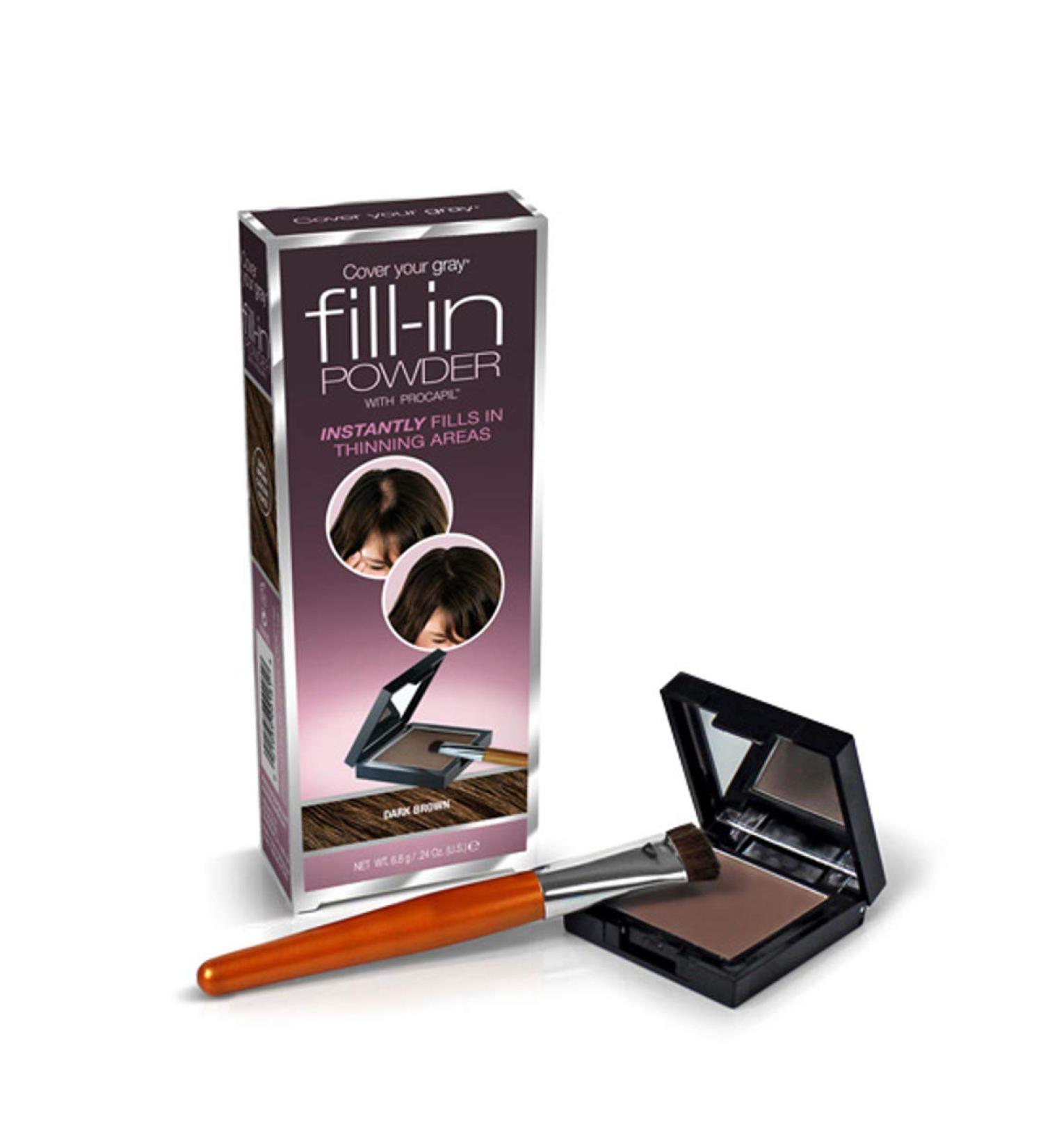 Cover Your Gray Fill-in Powder - Dark Brown (Pack of 6) | Root Cover Up & Hair Volumizing Powder for Thinning Hair - Buy Online on GoSupps.com