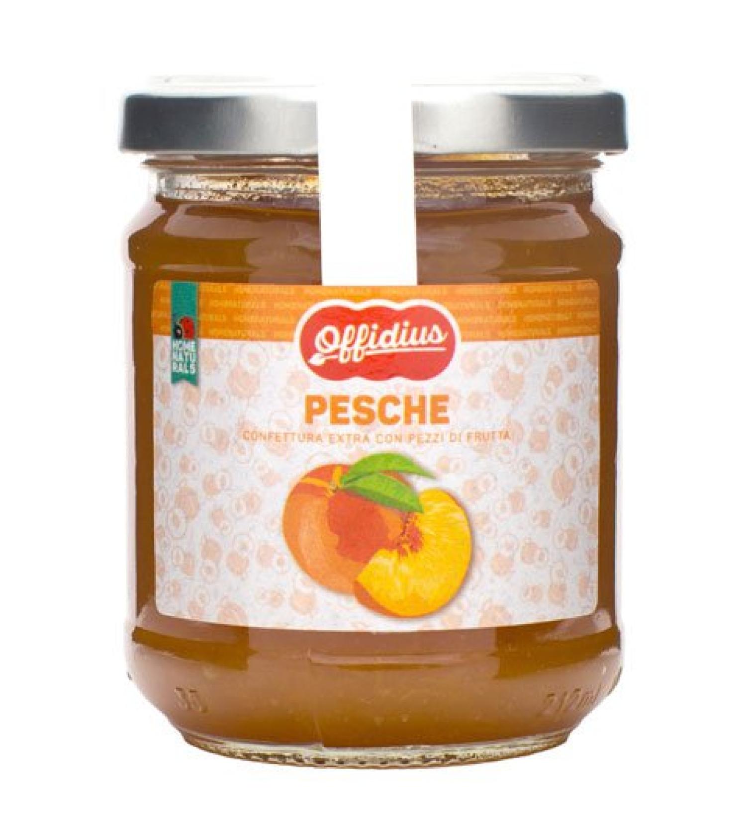 Offidius - Extra Peach Jam - 2x220 gr - Made in Italy