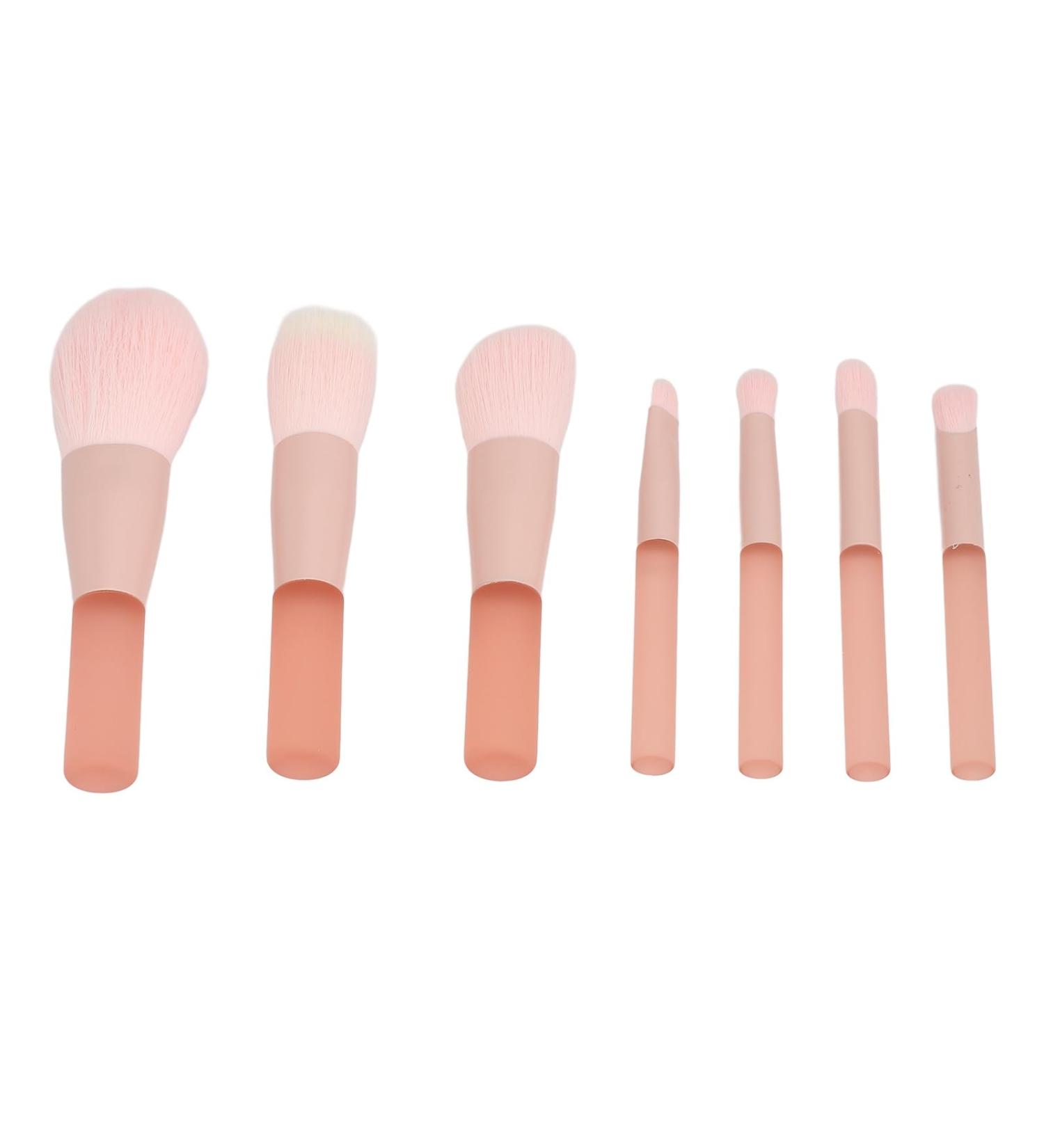 Zetiling 7pcs Makeup Brushes Set - Fluffy Soft Bristles Strong Powder Pickup Resin Handle Portable Carrying Case - Perfect Gift for Women - Buy Online on GoSupps.com
