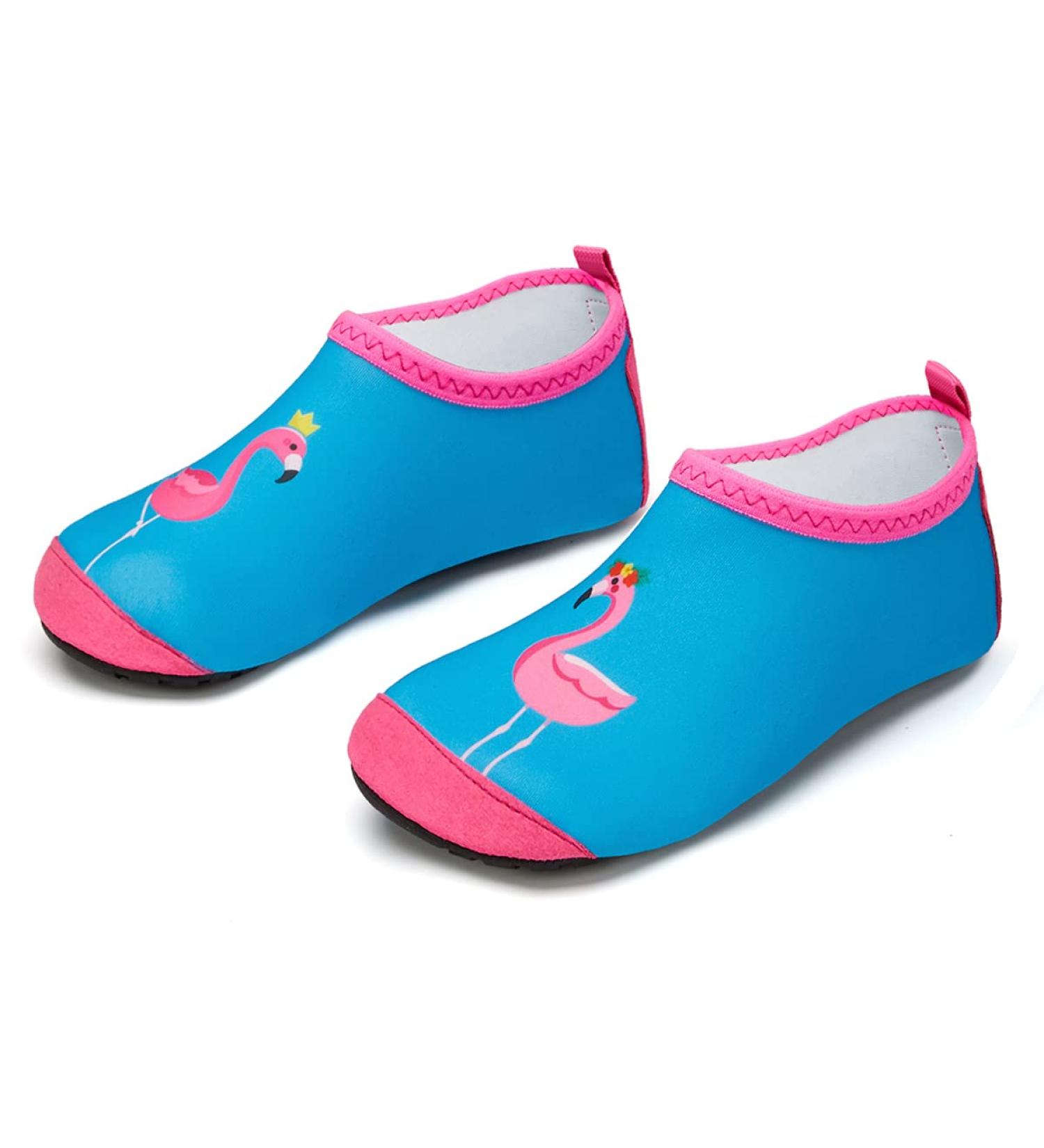 Kids Non-Slip Quick Dry Beach Swim Shoes - Flamingo Blue - Size 13/13.5 UK Child - Buy Online on GoSupps.com