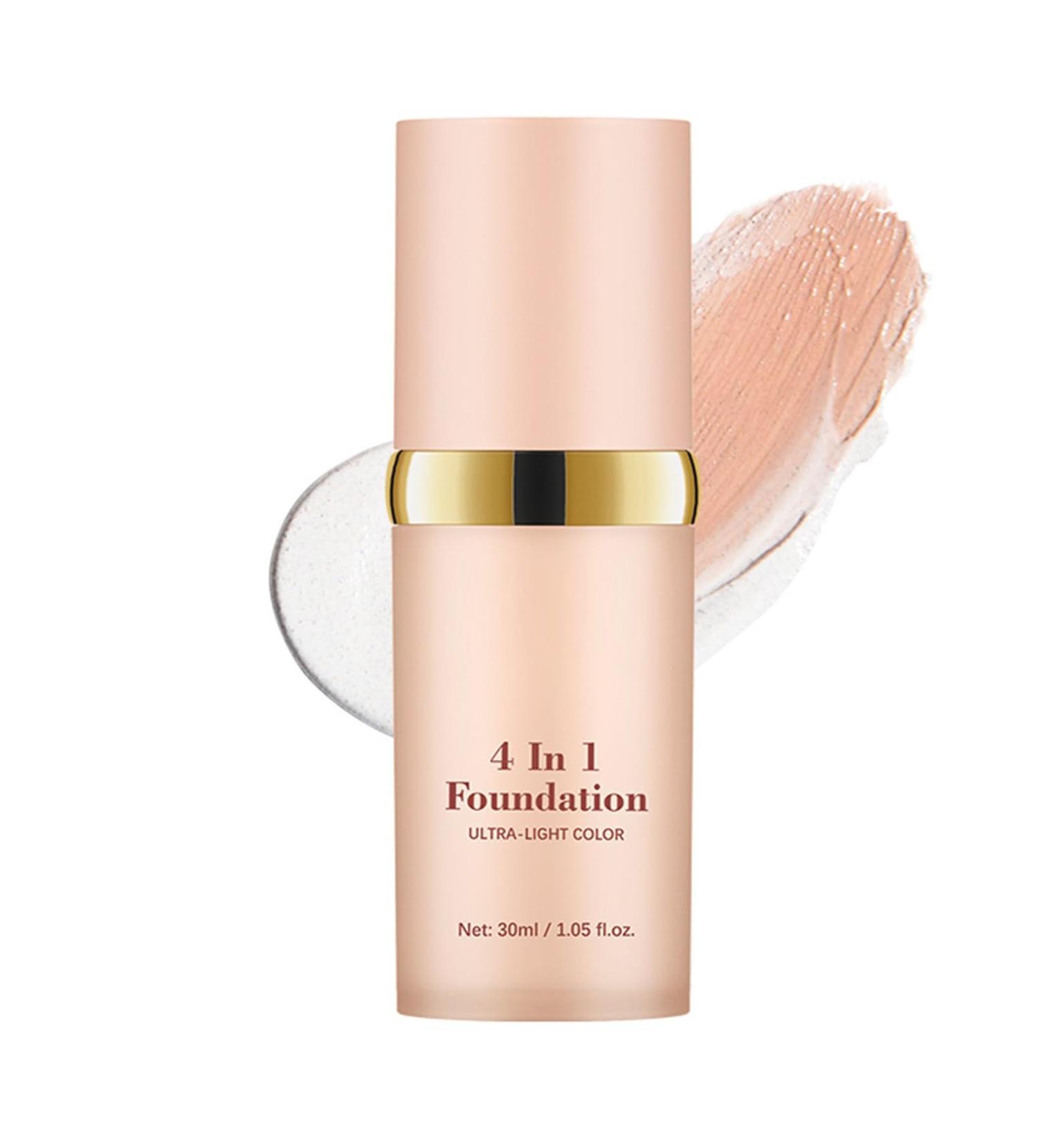  SONGVISON 4-in-1 Liquid Foundation Color Change Concealer Medium & Full Coverage Moisturizer Ultra-Light Color Long-Lasting & Waterproof Skin Tint with Luminous Finish - Buy Online on GoSupps.com