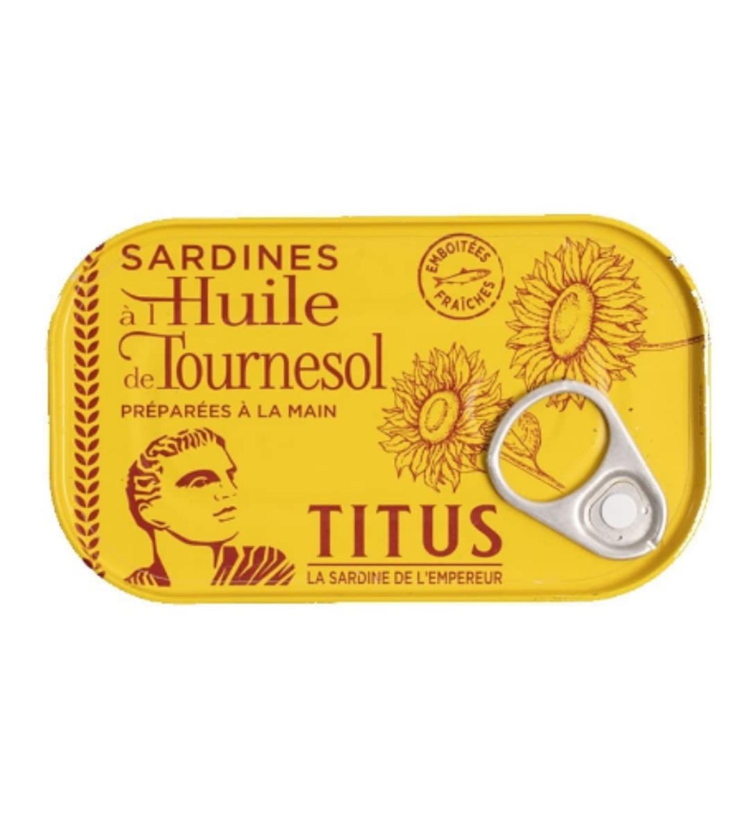 Titus Sardines in Sunflower Oil 48 x 125g