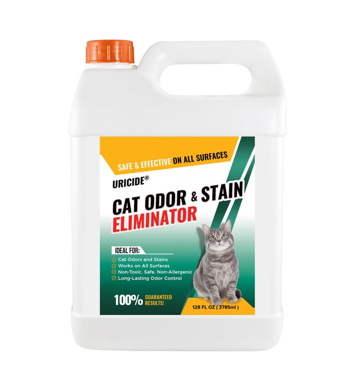 URICIDE Cat Odor Eliminator & Stain Remover - One Gallon Concentrate | Powerful Formula for Cat Urine Odors on All Surfaces - Shop Internationally - Buy Online on GoSupps.com