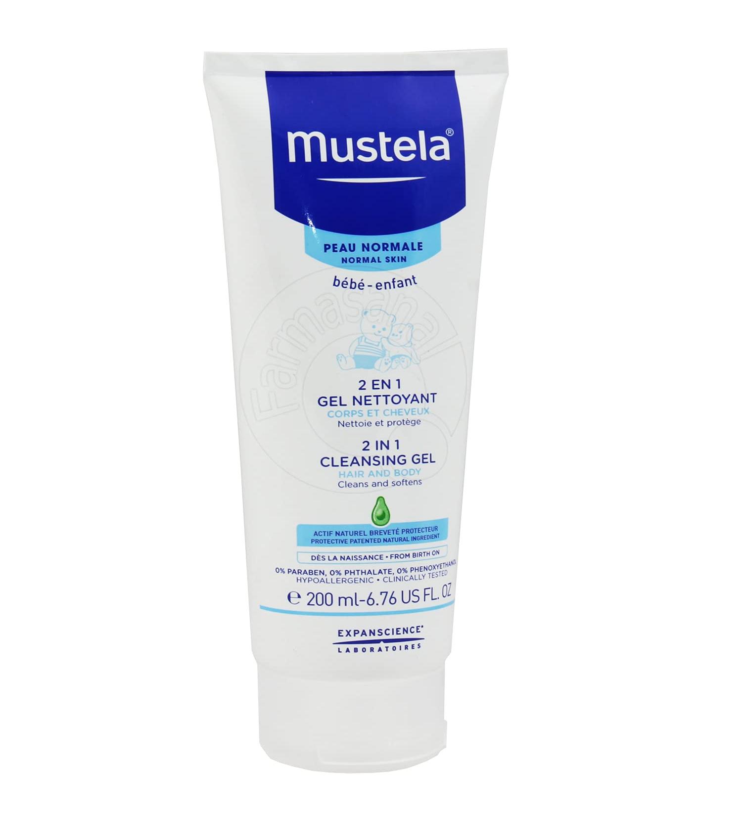 Mustela 2-in-1 Cleansing Gel for Normal Skin 200 ml (Pack of 1)
