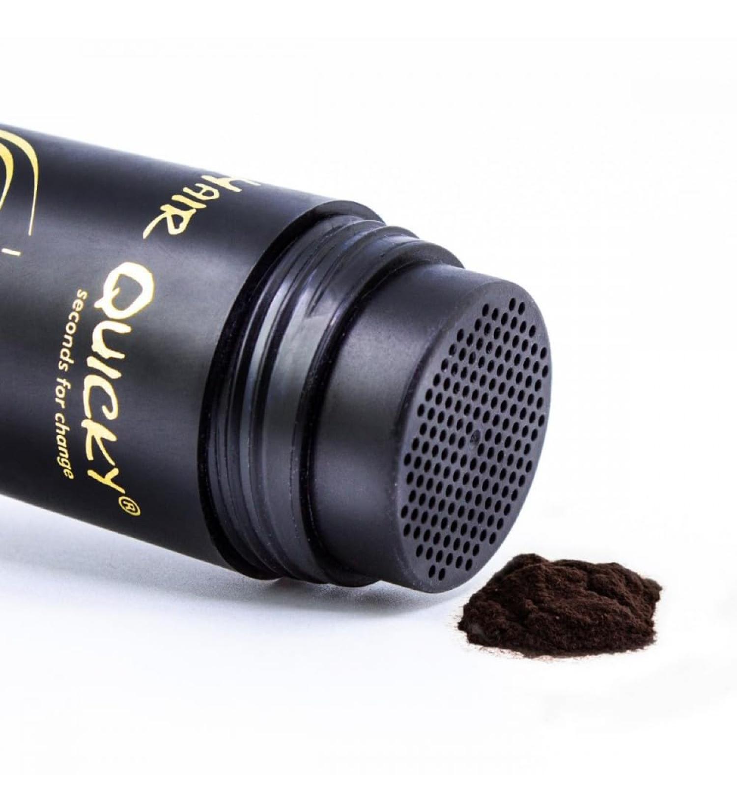  Hair Quicky Premium Hair Fibers Loss Concealer Densifier for Fine and Thinning Hair - Baldness Zone - Immediate Visible Effect - Thanks to Natural Keratin Fibers | 12g | Dark Brown - Buy Online on GoSupps.com