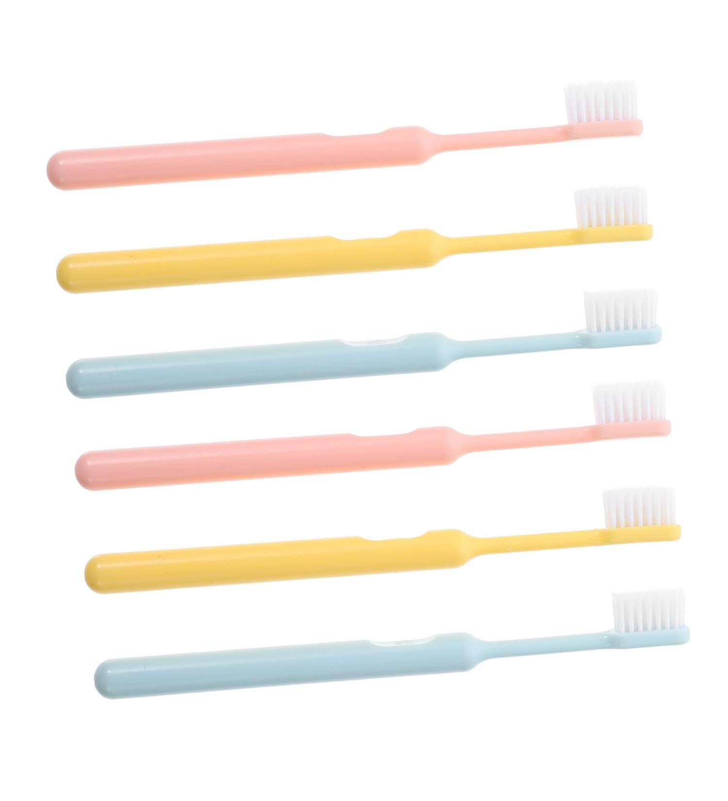 Buy Minkissy 6-Pack Soft Wooden Toothbrushes for Sensitive Teeth - Eco-Friendly & Reusable Household Cleaning Tools - Buy Online on GoSupps.com