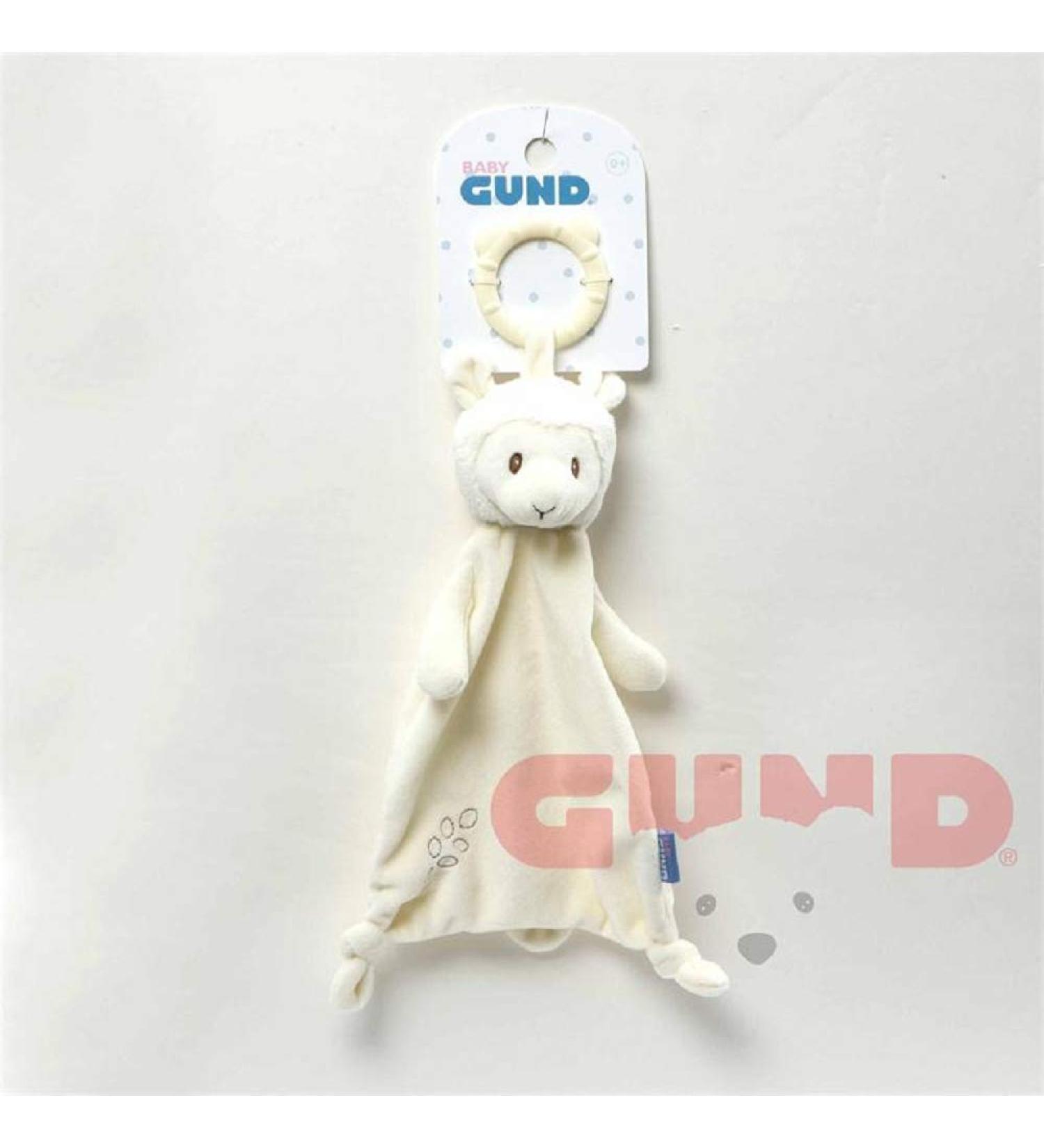 GUND Baby Baby Toothpick Liam Llama Teether Lovey Plush Security Blanket  Cream Multicolor
