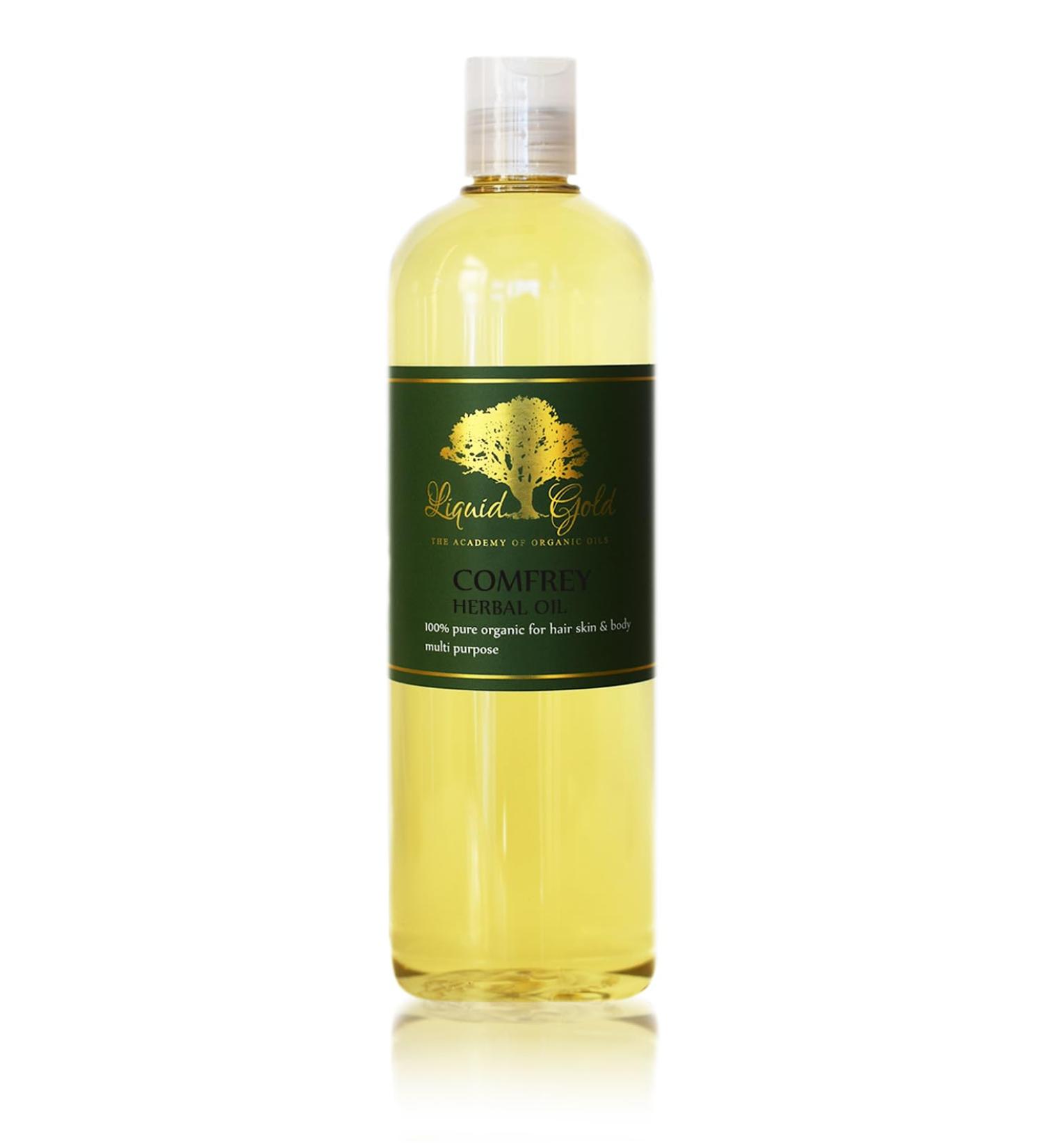 Premium Comfrey Herbal Infused Oil 16 oz - Organic Skin Hair & Body Care | Pure Natural Formula - Buy Online on GoSupps.com