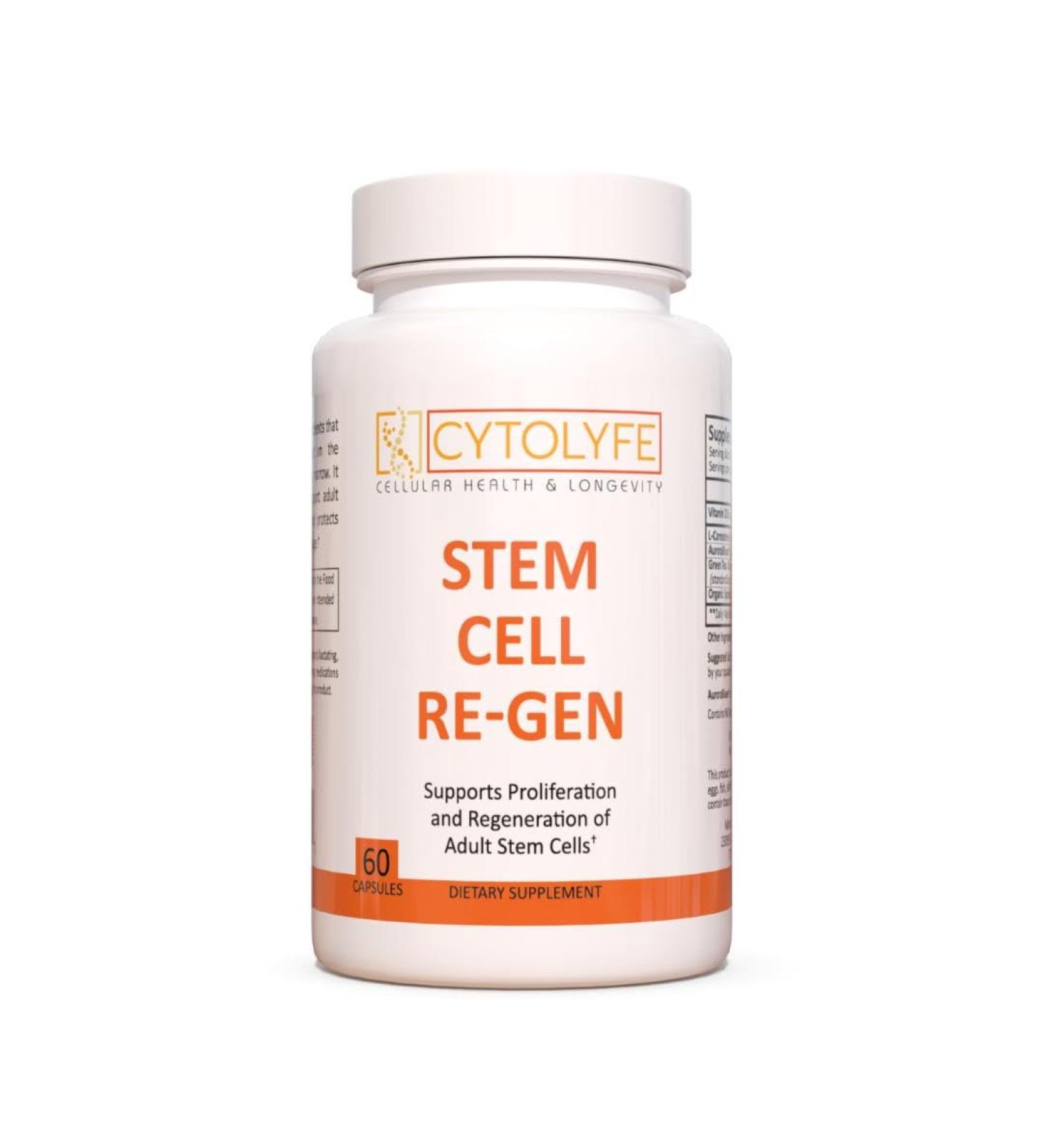 CYTOLYFE Stem Cell-Regen/synergistic Blend for Immune System & Bone Marrow Support / 60 Capsules