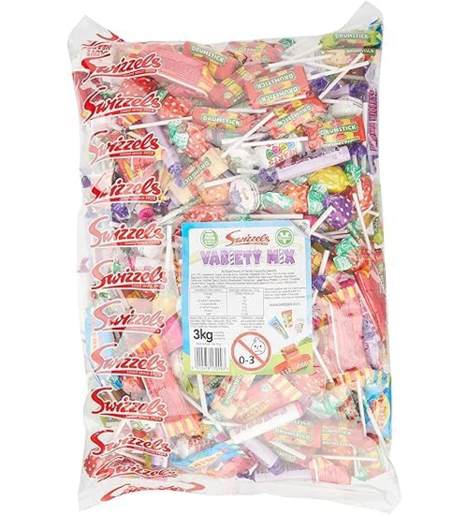 Swizzels Variety Mix Lollies Sweets 2 x 3kg - Buy Online on GoSupps.com