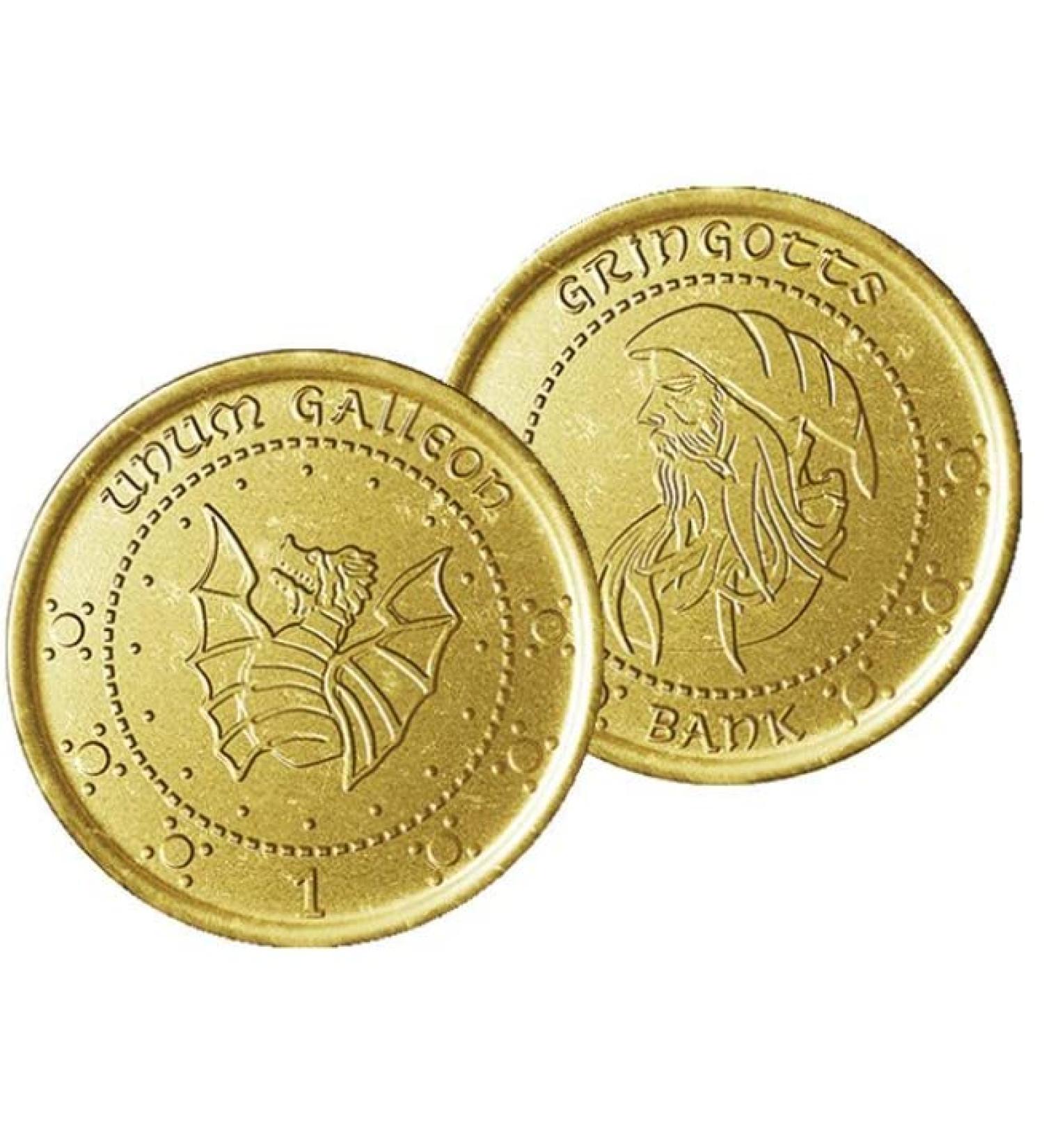 Ellies Jellies Harry Potter Gringotts Galleon Milk Chocolate Gold Coins 23g x1