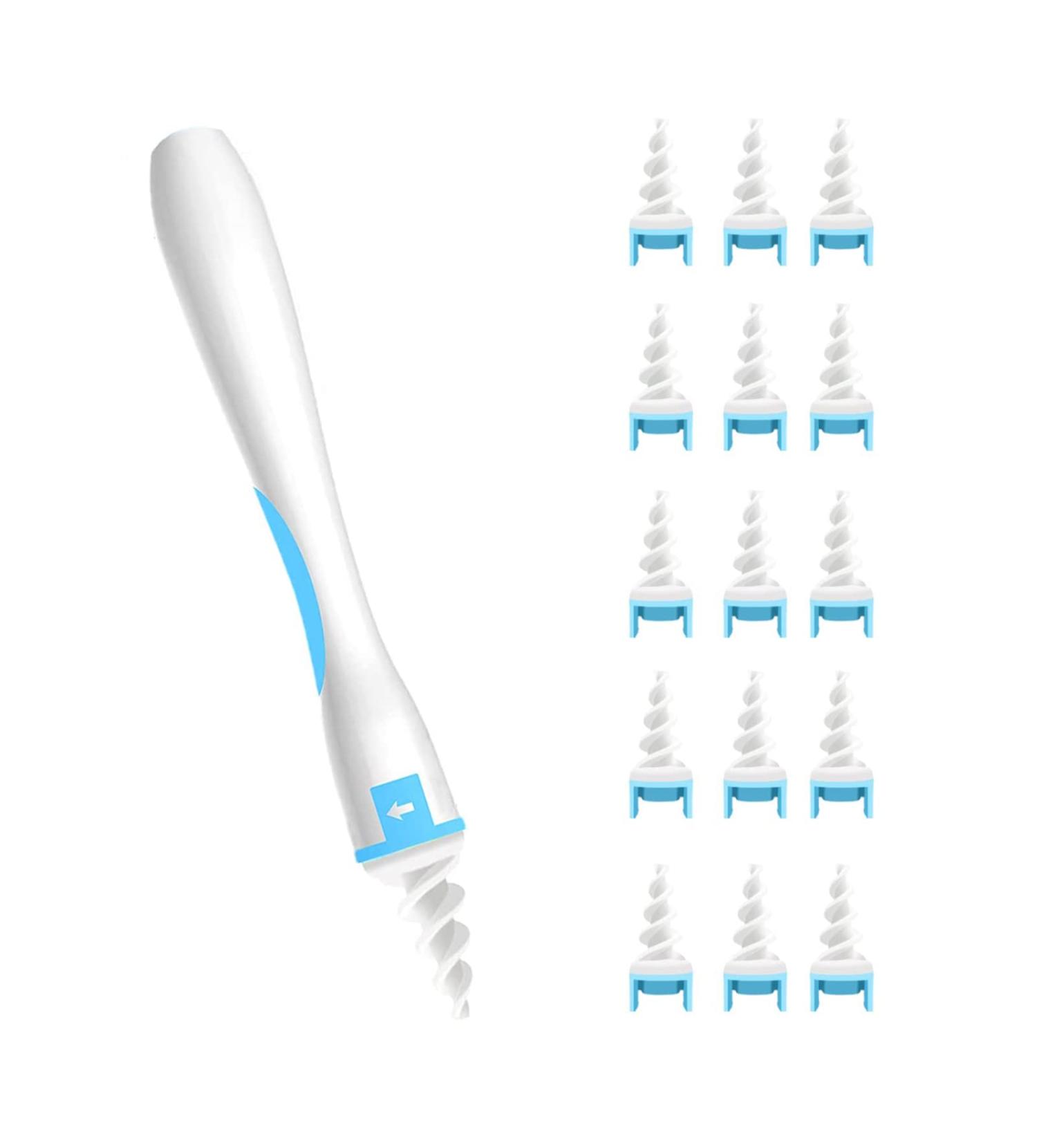 Q Grips Ear Wax Cleaners UK - 16 Pcs Soft Tips for Safe Ear Wax Removal - Adult & Kids - Blue - Buy Online on GoSupps.com