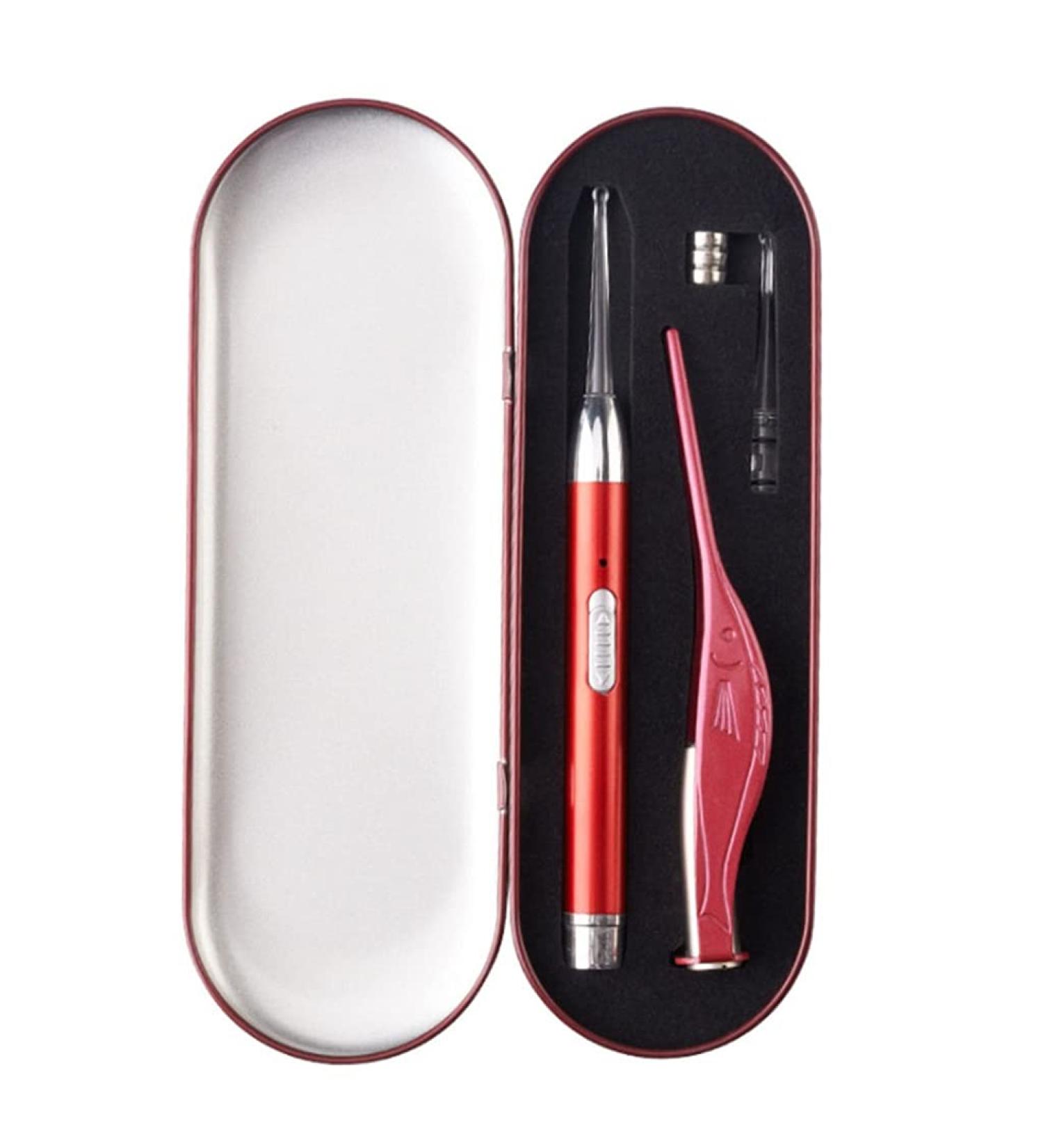 SEASD Luminous Ear Wax Pickers Cleaner Set - USB Ear Wax Remover Kit with Curette, Tweezers, Spoon - Ear Care Tools for Safe Cleaning - Buy Online on GoSupps.com