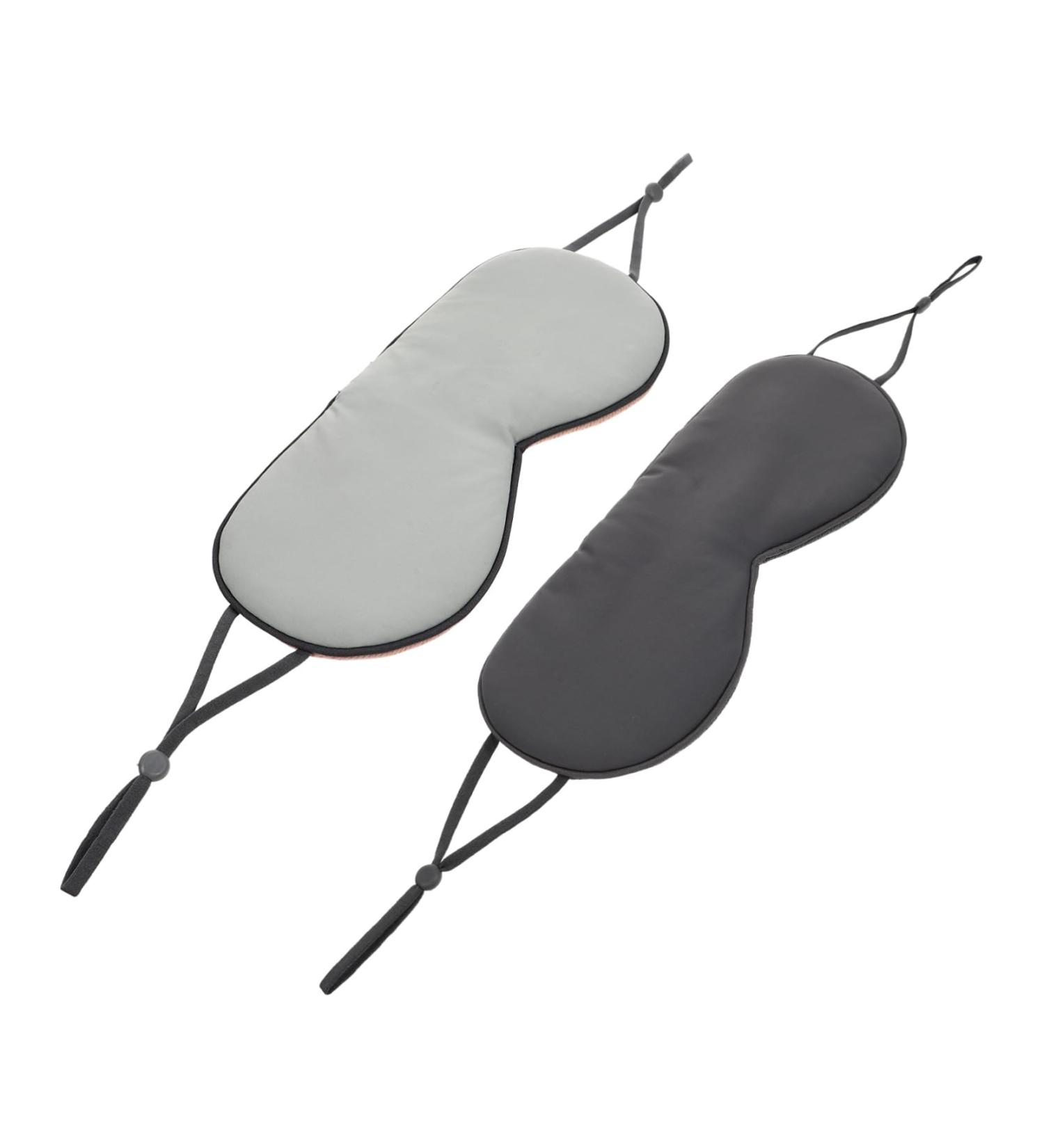 FRCOLOR Sleep Mask Set - 2pcs Silk Eye Covers & Pajama Blindfold for Travel | Comfortable Eye Patches & Blackout Stickers - Buy Online on GoSupps.com
