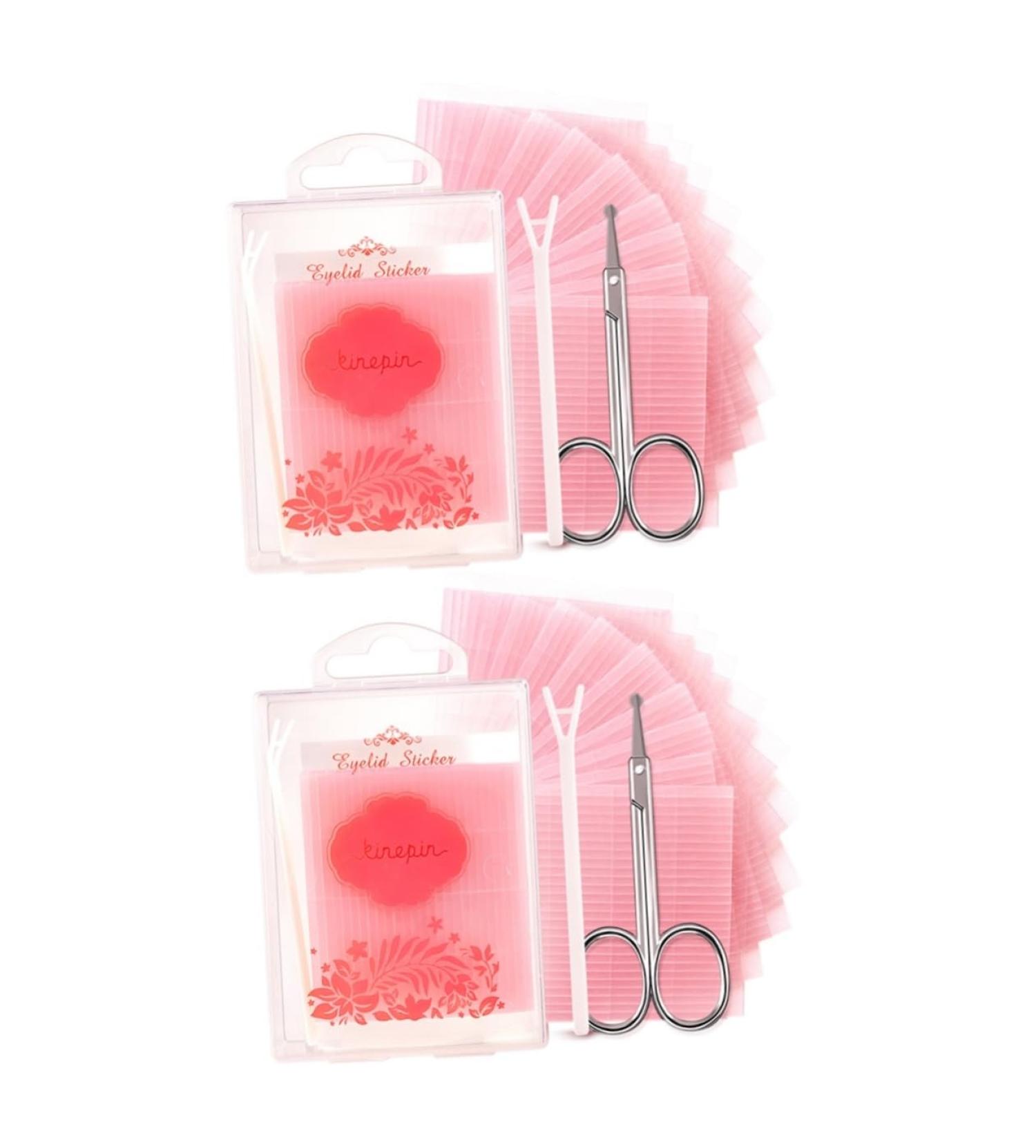 Healeved 2 Sets Double Eyelid Sticker Natural Eyelid Tape Eyelid Lifting Tape Makeup Tape Double Side Tape 2 Sided Tape Double Sided Boobtape Makeup Stickers Clear Tape Invisible Pull Wire - Buy Online on GoSupps.com