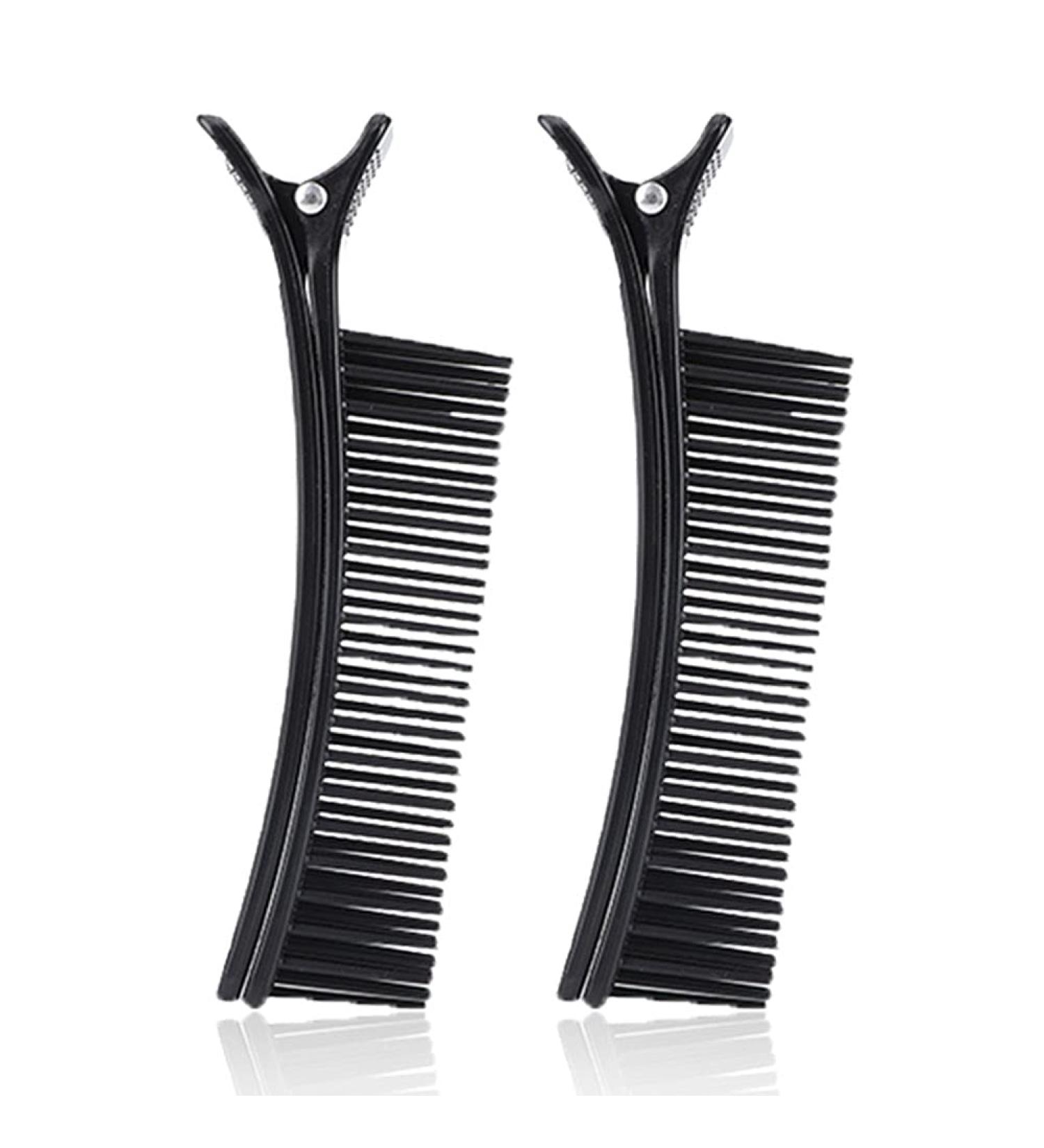 2Pcs Black Hair Styling Clips - Salon Sectioning Hairpins for Hairdressing - Buy Online on GoSupps.com