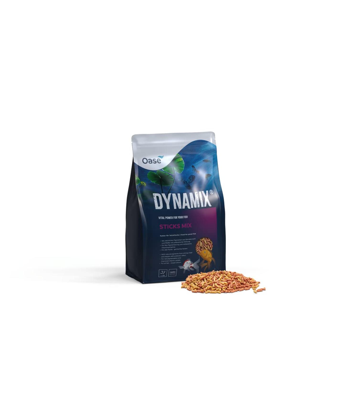 OASE Dynamix Sticks Mix 4 L Fish Food Pond Fish Food Ideal for Natural and Red Colored Fish Mixed - Buy Online on GoSupps.com