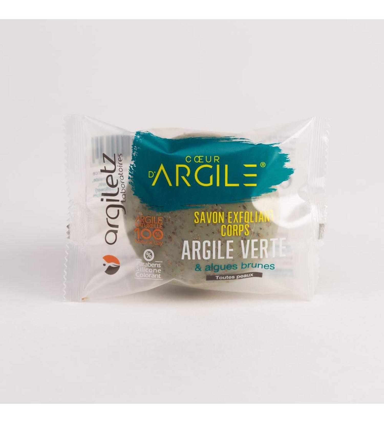 Argiletz soap 100 g peeling green tint and brown algae sold by Arcilia