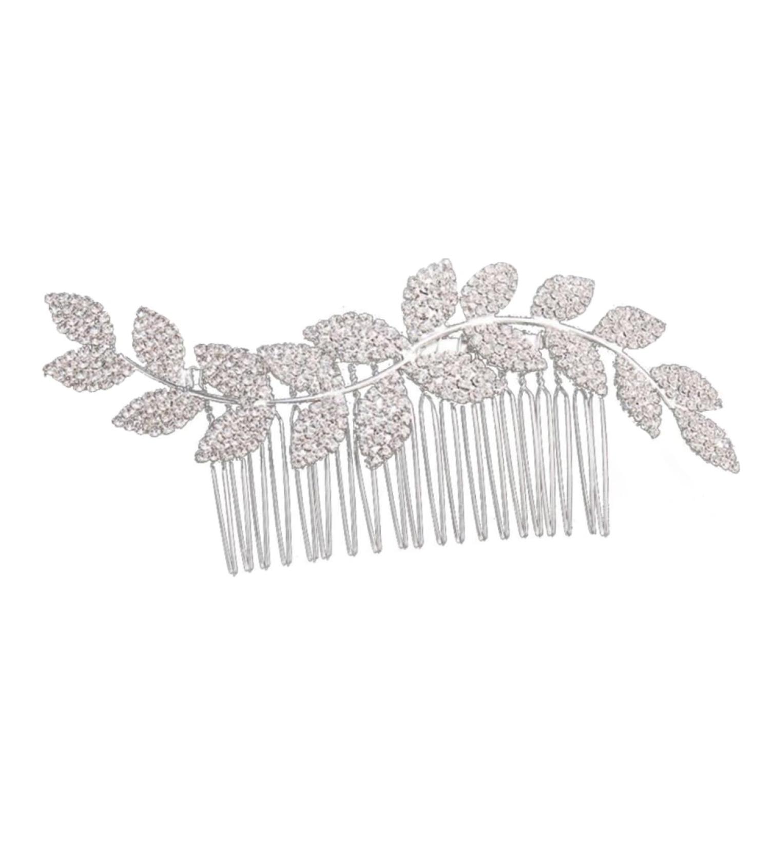 DOITOOL Tocados Para El Wedding Hair Accessories Silver Hair Comb Alloy Hair Comb Tiara Bridal Comb Bridal Side Comb European and American Headgear Banquet - Buy Online on GoSupps.com