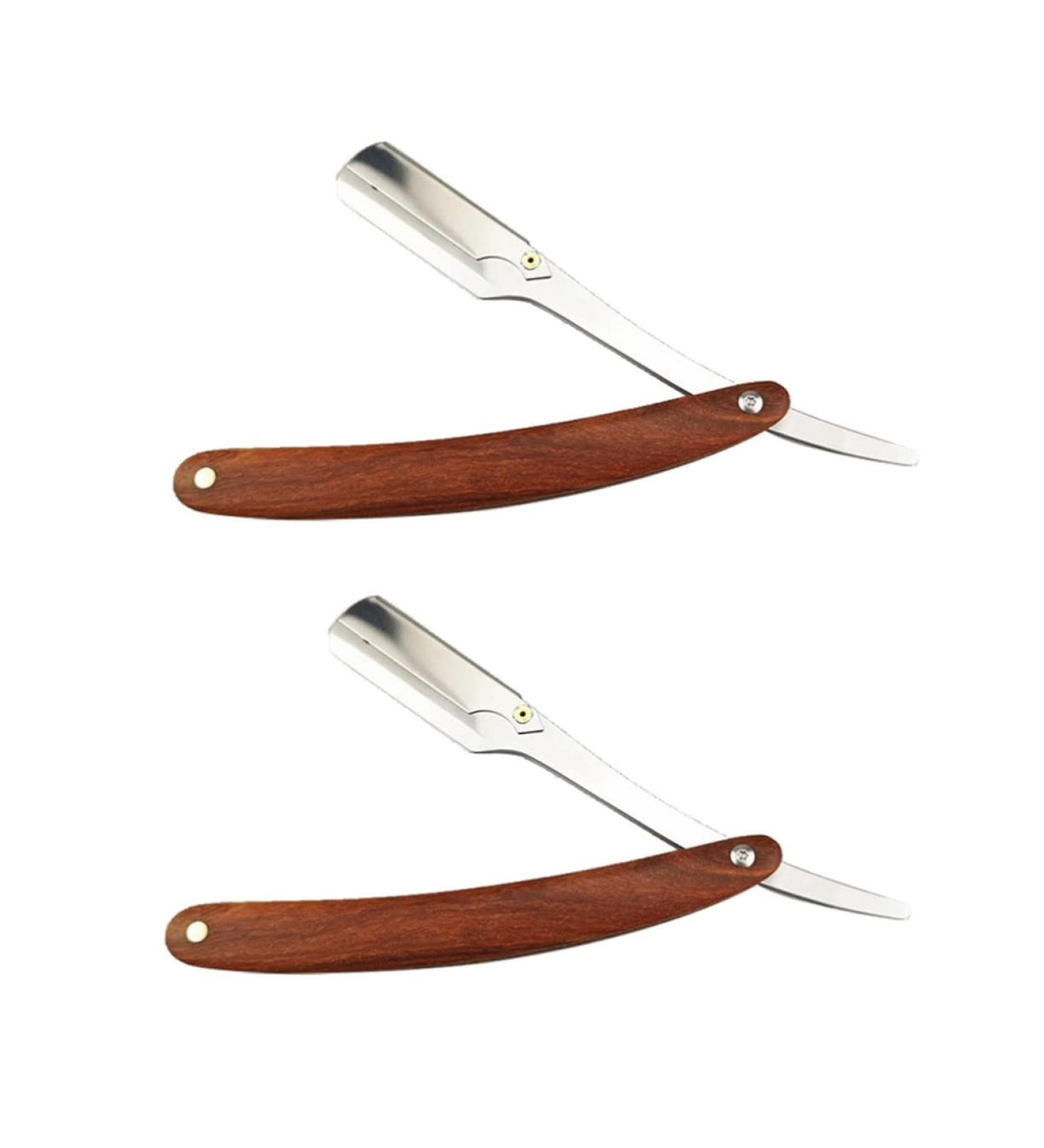 Fomiyes Vintage Double Edge Folding Razor Set - 2 PCs Safe Handcrafted Wooden Razors for International Shipping - Buy Online on GoSupps.com