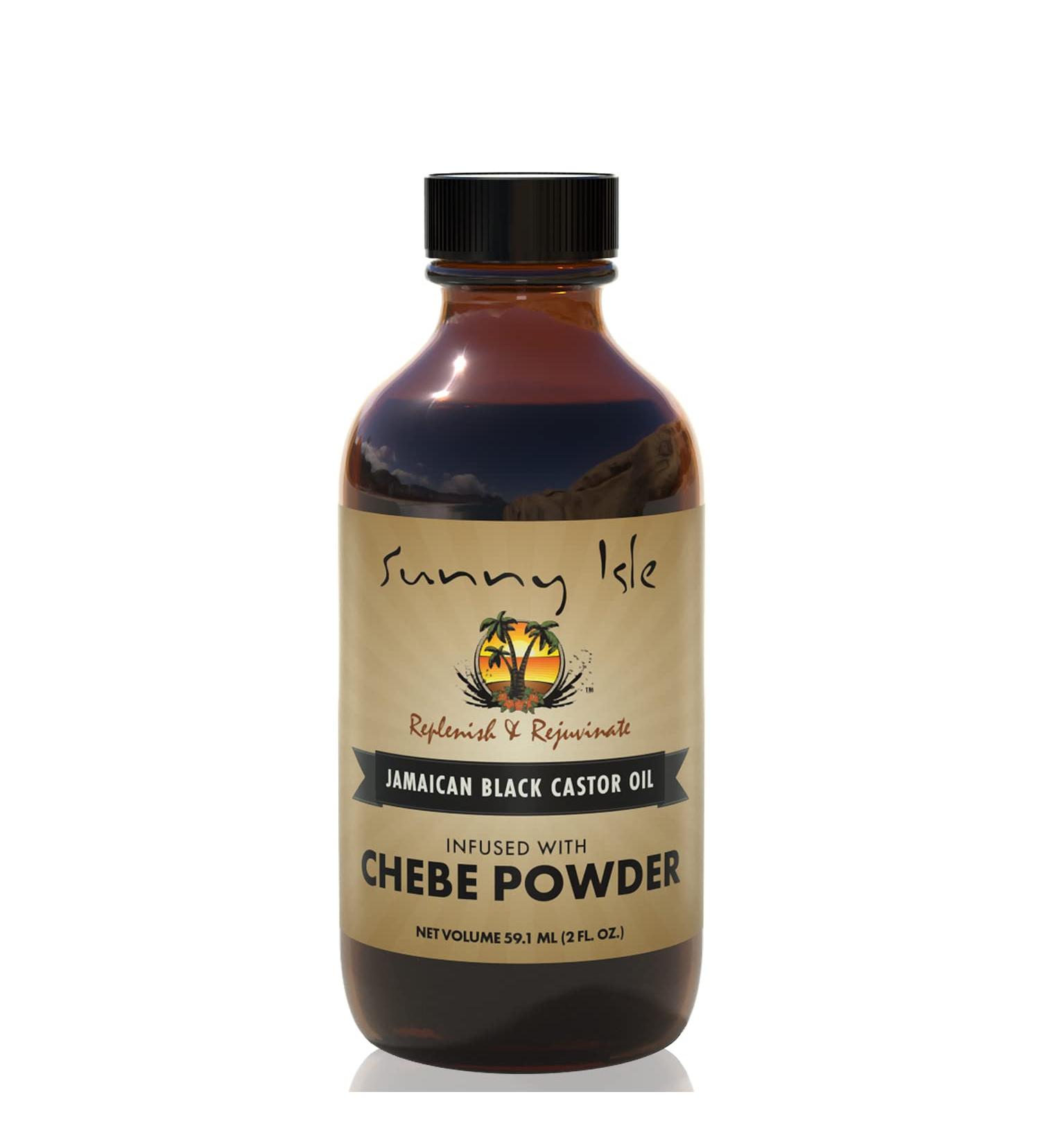 Sunny Isle Jamaican Black Castor Oil with Chebe Powder 2oz - Stronger, Longer Hair | All-Natural African Moisturizer for All Hair Types - Buy Online on GoSupps.com