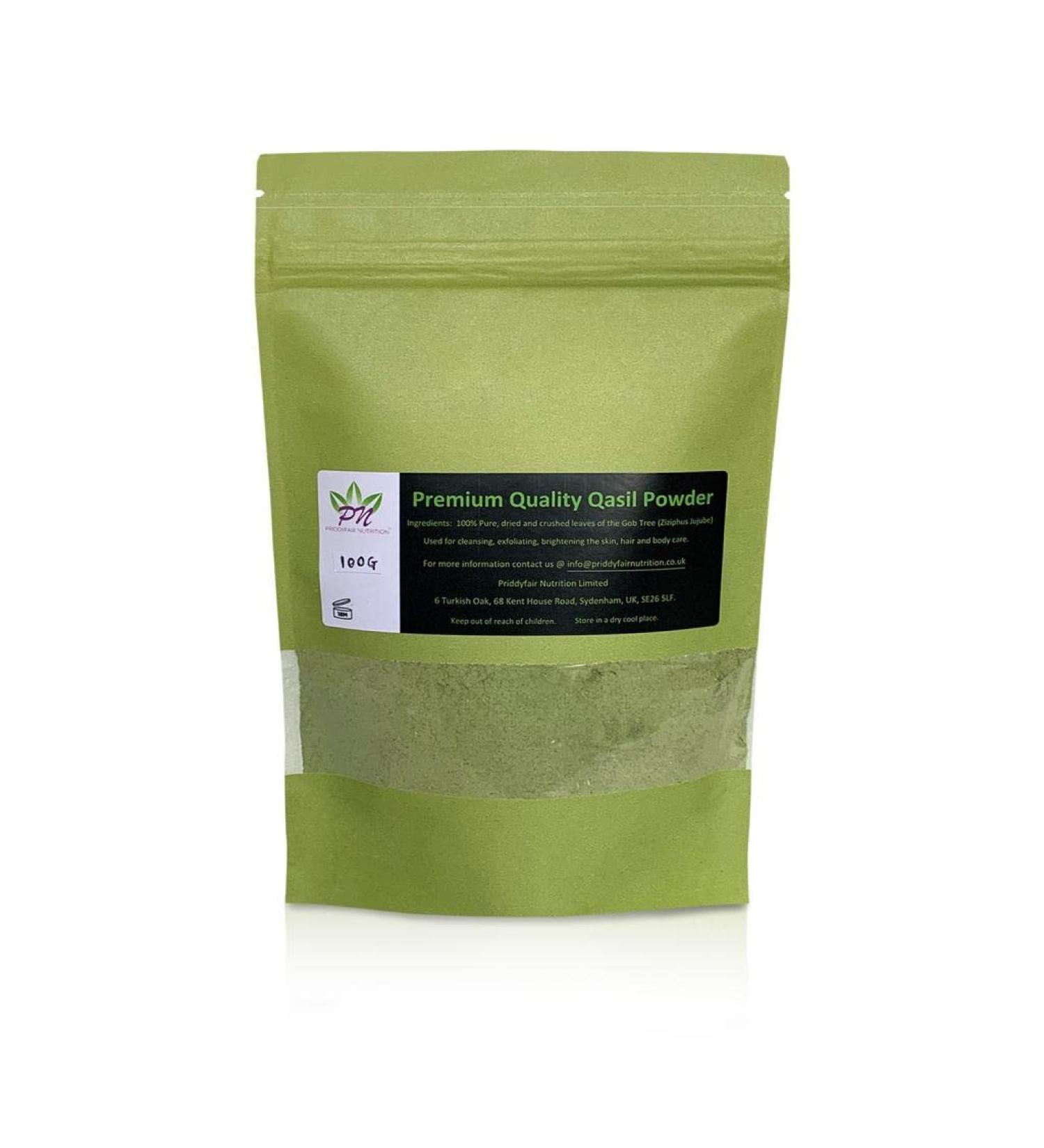 Priddyfair Nutrition Qasil Powder | Somalia's Natural Beauty Secret for Skin Hair & Scalp Care (100g) - Buy Online on GoSupps.com