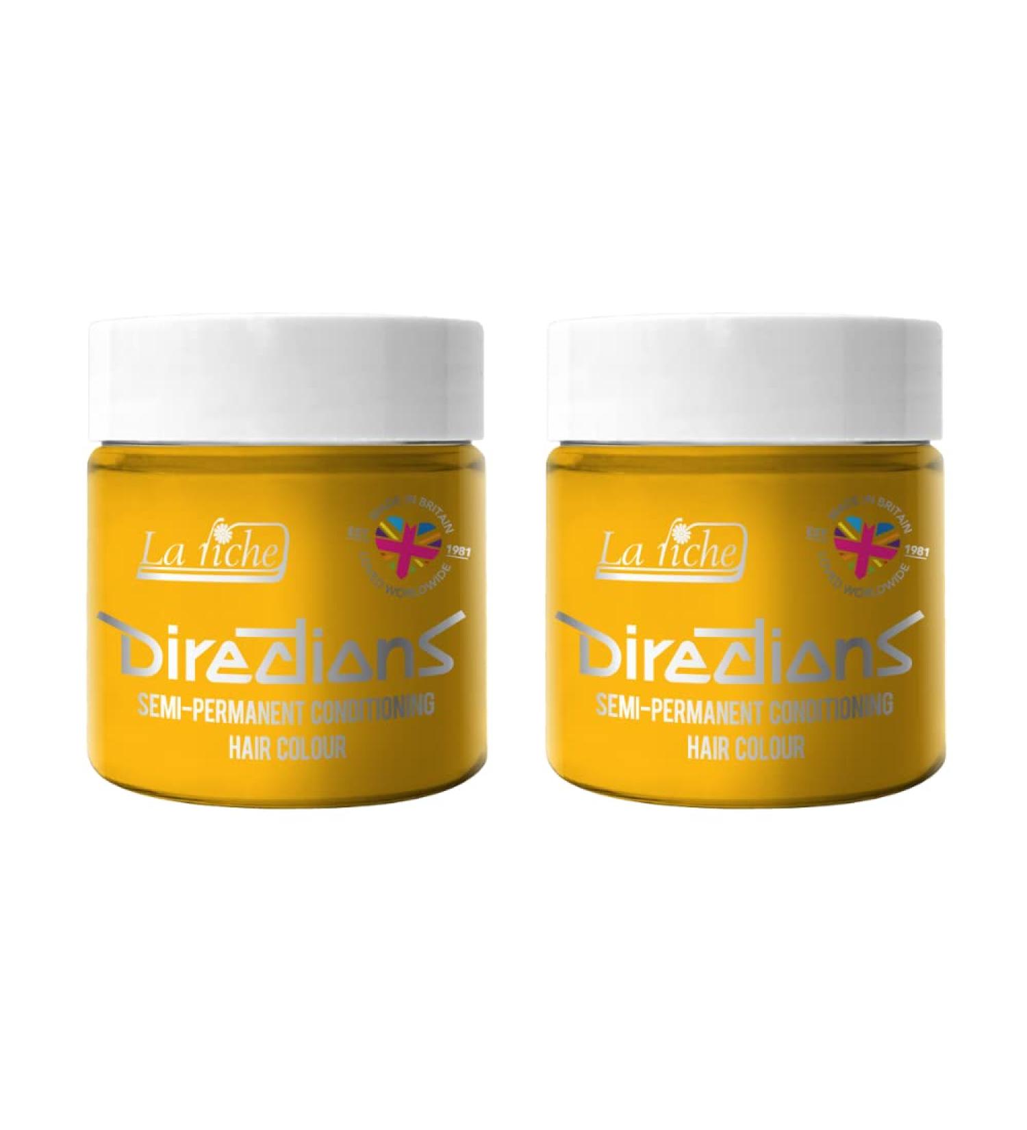 La Riche Directions Semi-Permanent Hair Color 100 ml Jar 2-Pack (Sunflower) Sunflower 100 ml (2-Pack)