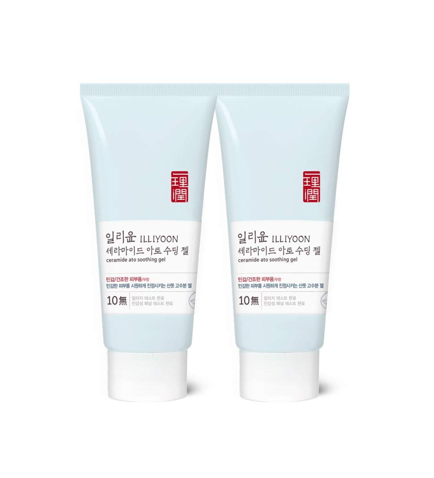 ILLIYOON Ceramide Ato Soothing Gel 150ML*2pc (10.1OZ) - Hydrating and Calming Skin Relief - Buy Online on GoSupps.com