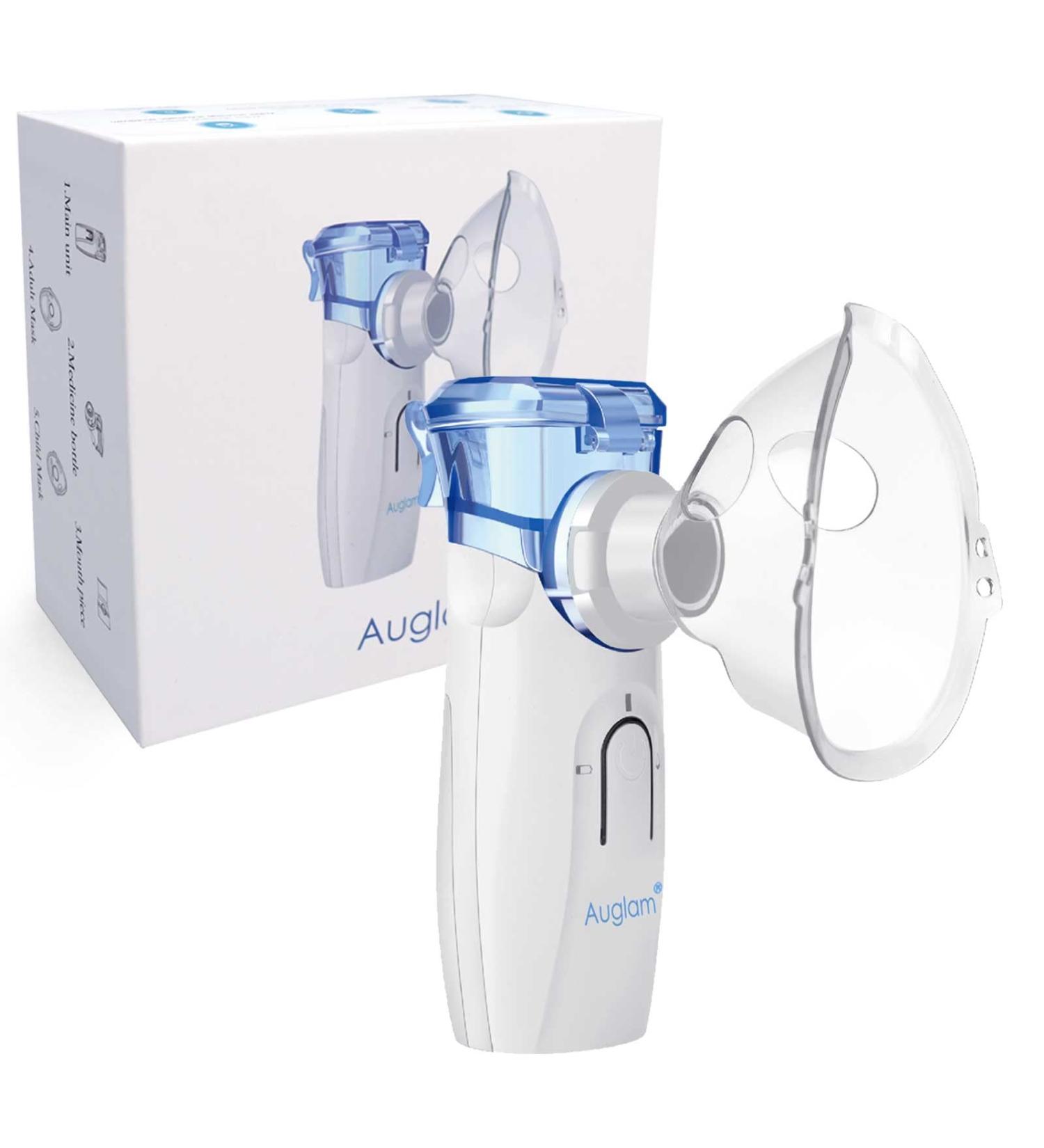 Portable USB Rechargeable Ultrasonic Nebulizer for Adults & Kids - Auto Clean, Travel Friendly - White - Buy Online on GoSupps.com