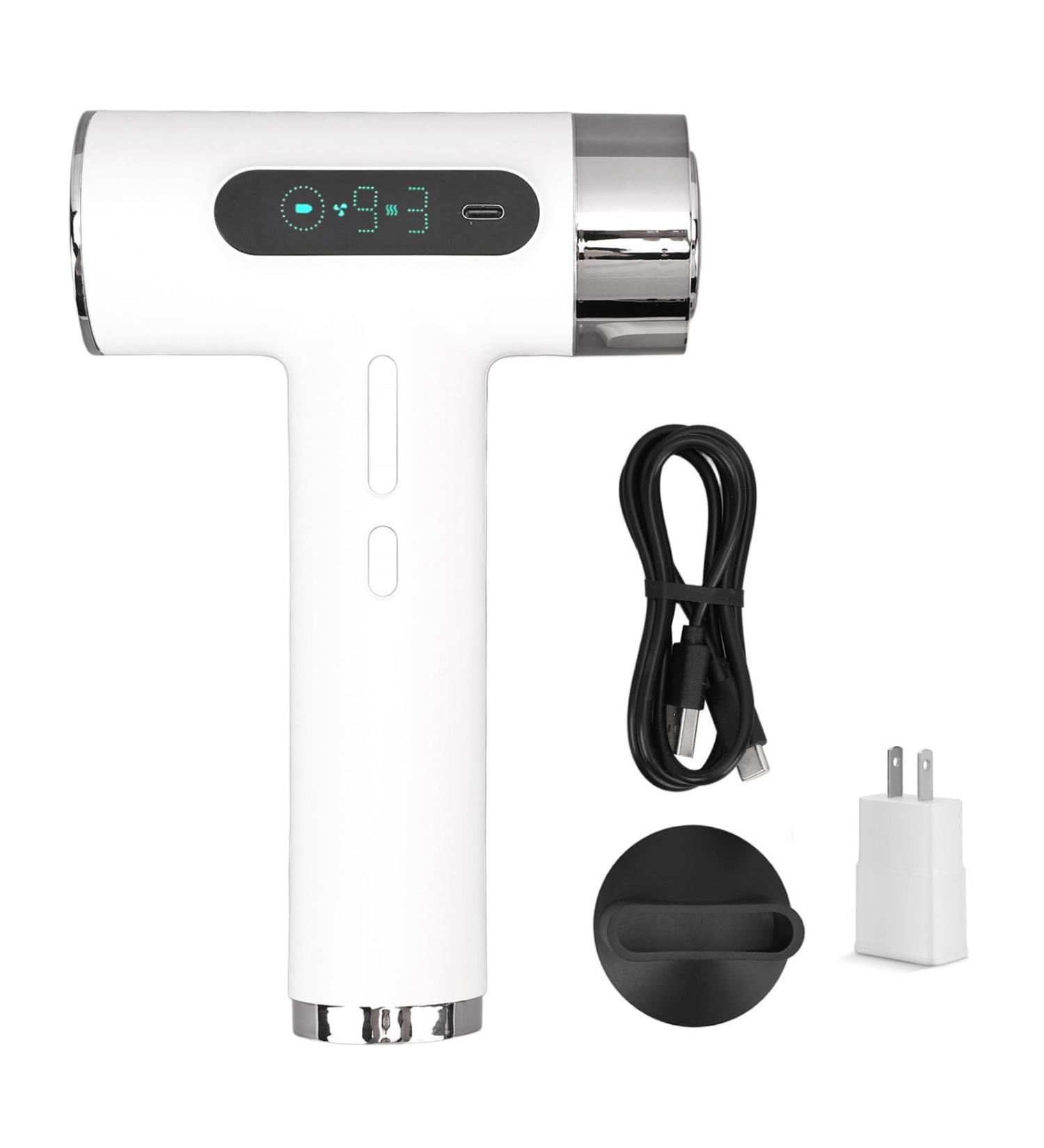Hair Dryer with Diffuser 300W 100000 RPM USB Rechargeable Cordless Hair Dryer Travel Fast Drying Hairdryer Portable Blow Dryer for Curly Straightener Hair for Student - Buy Online on GoSupps.com