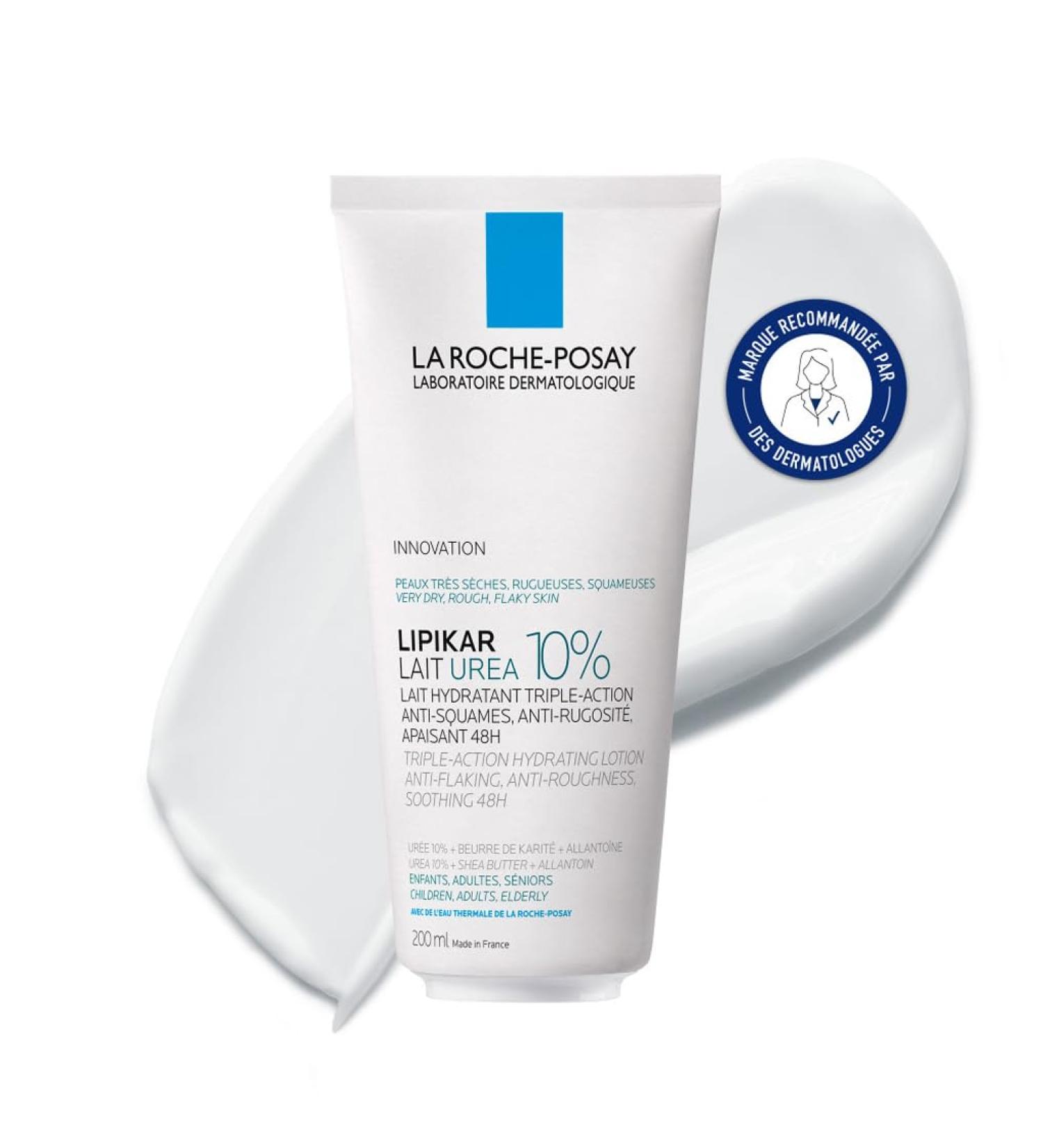 La Roche-Posay Lipikar Urea 10% Moisturizing Anti-Dryness and Anti-Irritation Milk Ideal for Very Dry Skin Triple Action Care Enriched with Shea Butter 200 ml - Buy Online on GoSupps.com