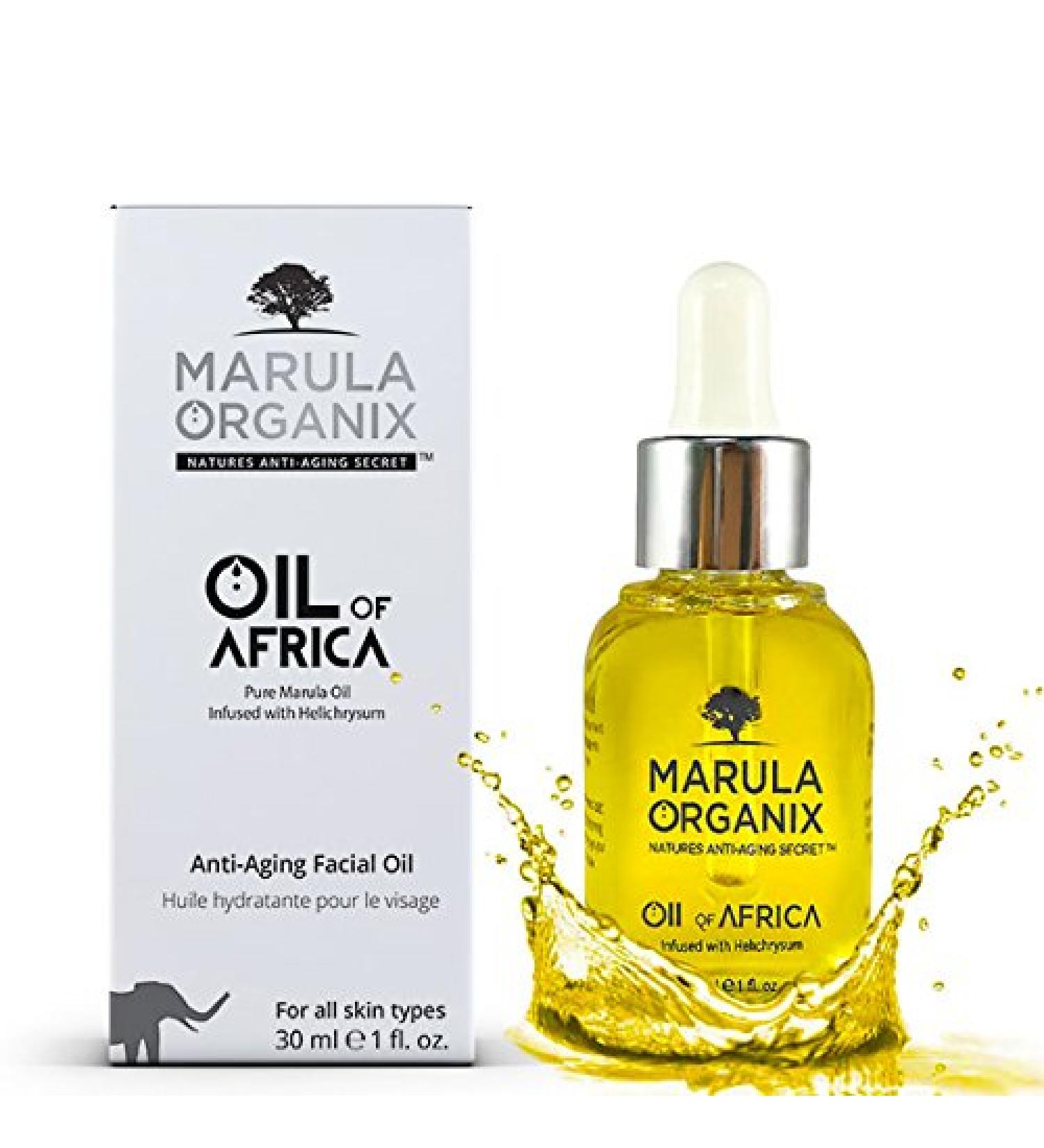 Marula Organix Oil of Africa - Anti-Aging Cold Pressed Marula Oil & Helichrysum Infused Serum - Powerful Noncomedogenic Facial Moisturizer - Buy Online on GoSupps.com