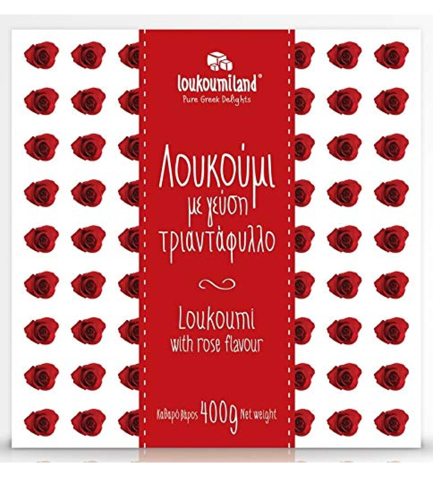 Rose Turkish Delight - 400g / Traditional Recipe Greek Delight/Loukoumi