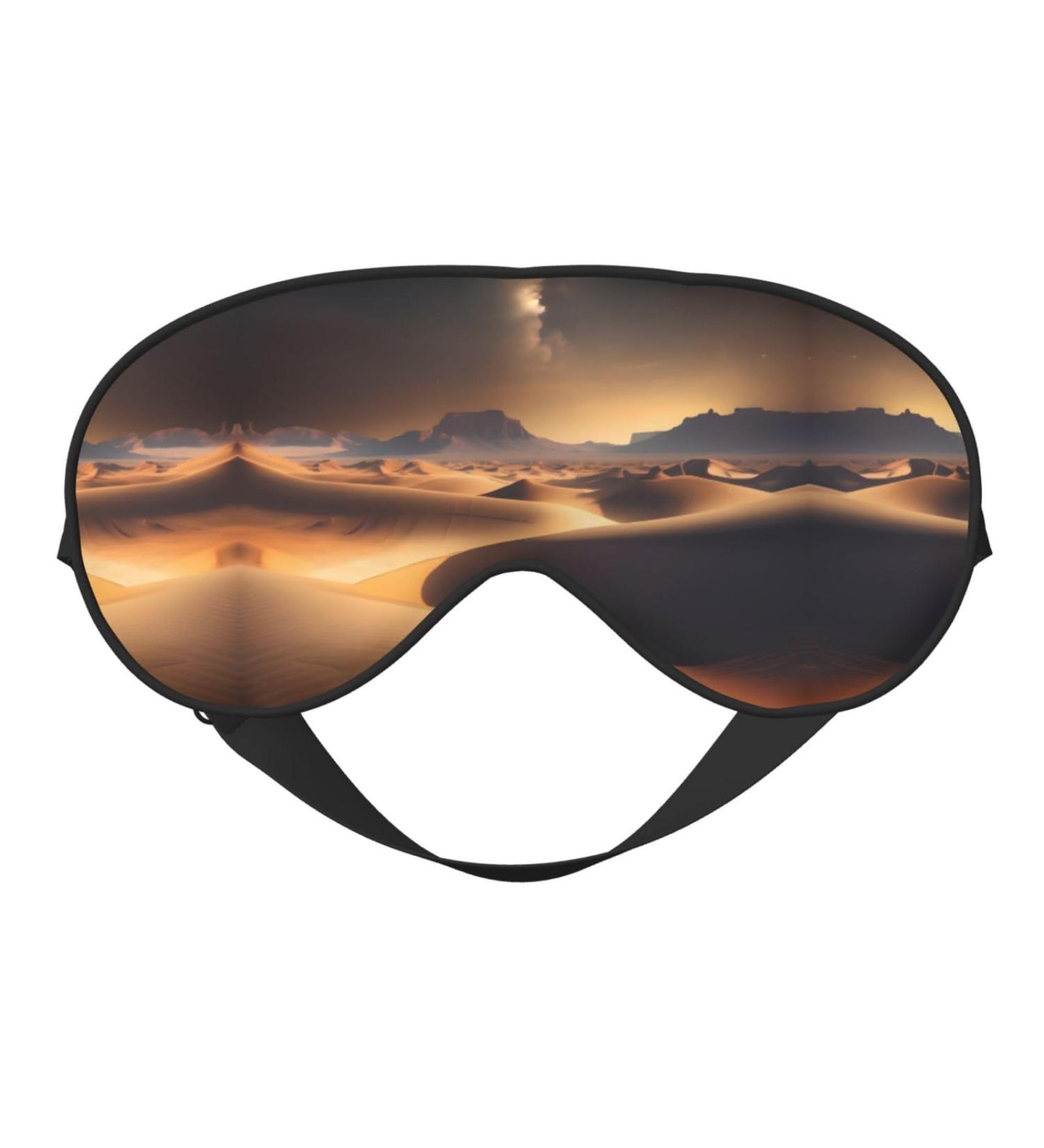 Desert Stars Eye Mask - Soft Adjustable Sleep Mask for Men & Women | Ultimate Nighttime Comfort - Buy Online on GoSupps.com