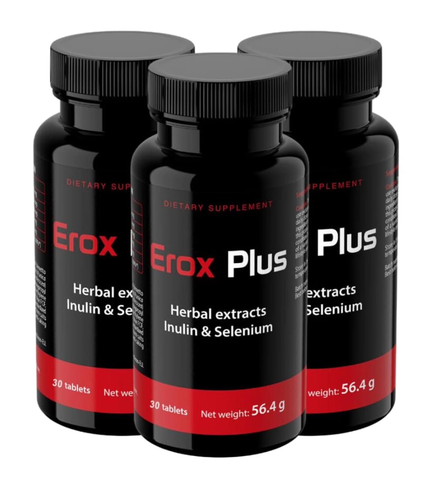 PLT Group EROX PLUS Food Supplement 30 Capsules