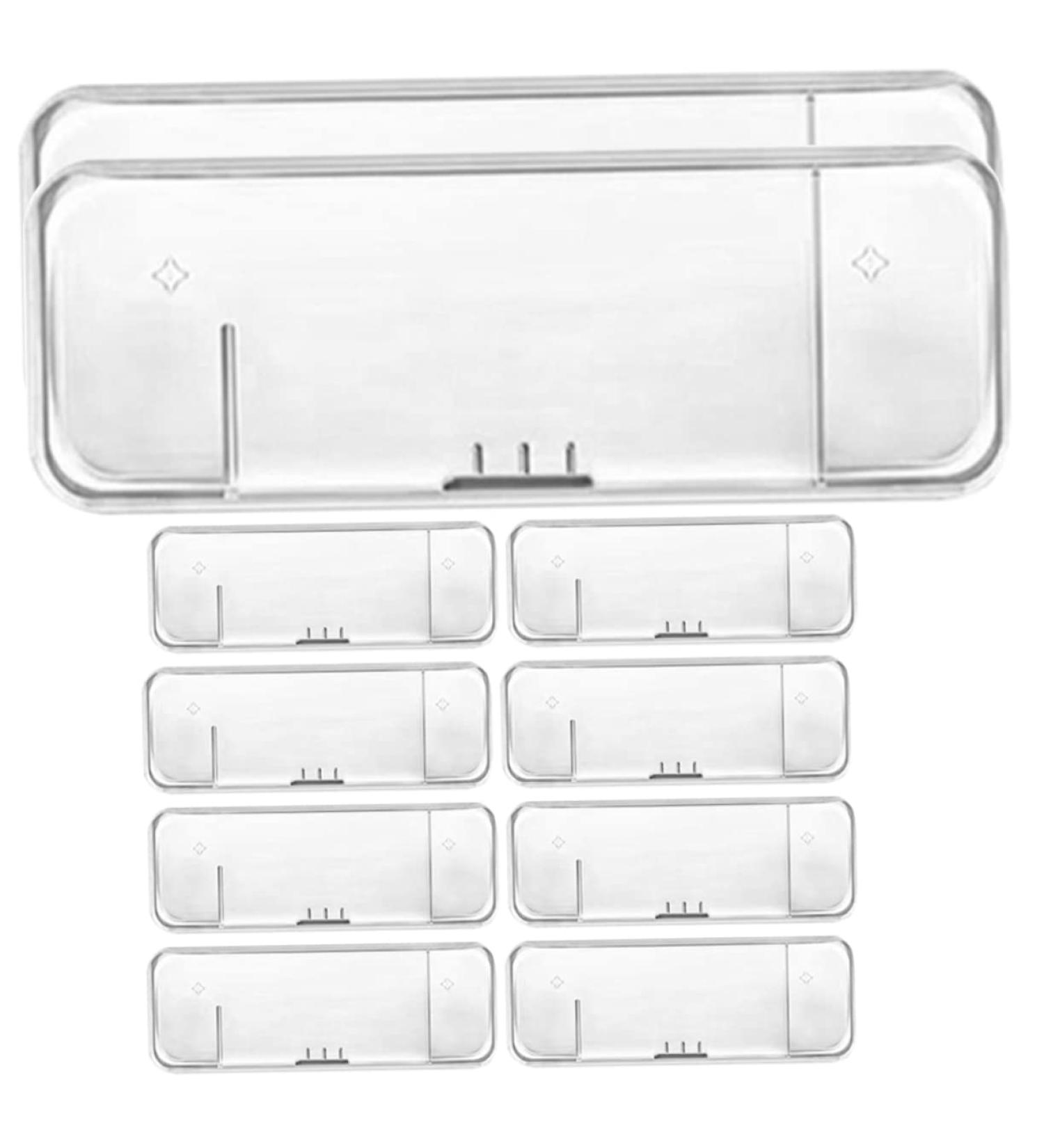 Minkissy 10-Piece Razor Storage Box | Travel Case for Safety Razors | Portable Razor Bag Holder | Durable Plastic Shaver Organizer - Buy Online on GoSupps.com