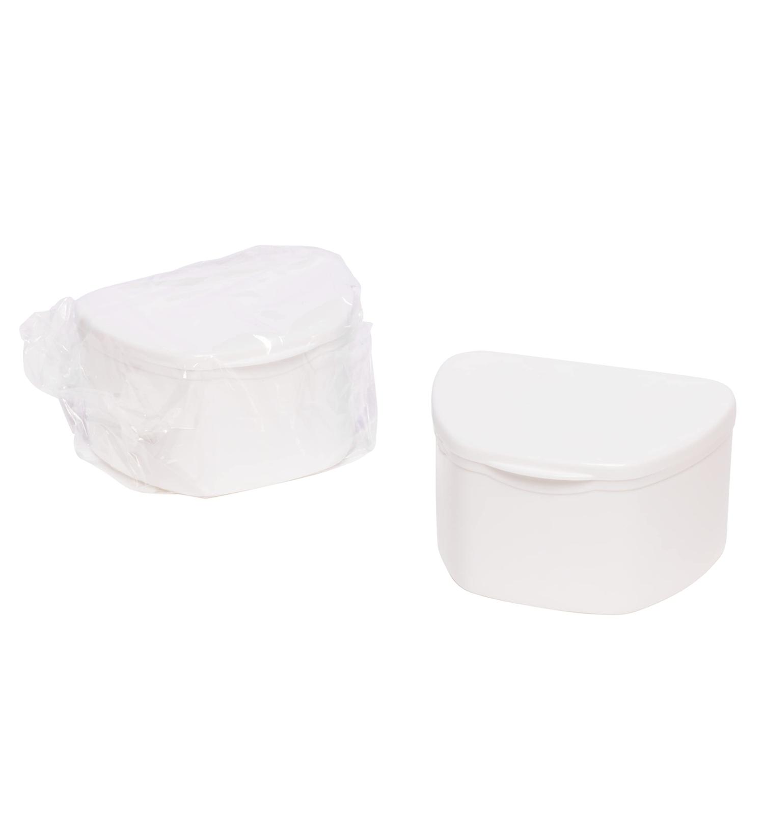 White 30 Pack Denture Cases - Dental Box for Teeth & Mouth Guards - Buy Online on GoSupps.com