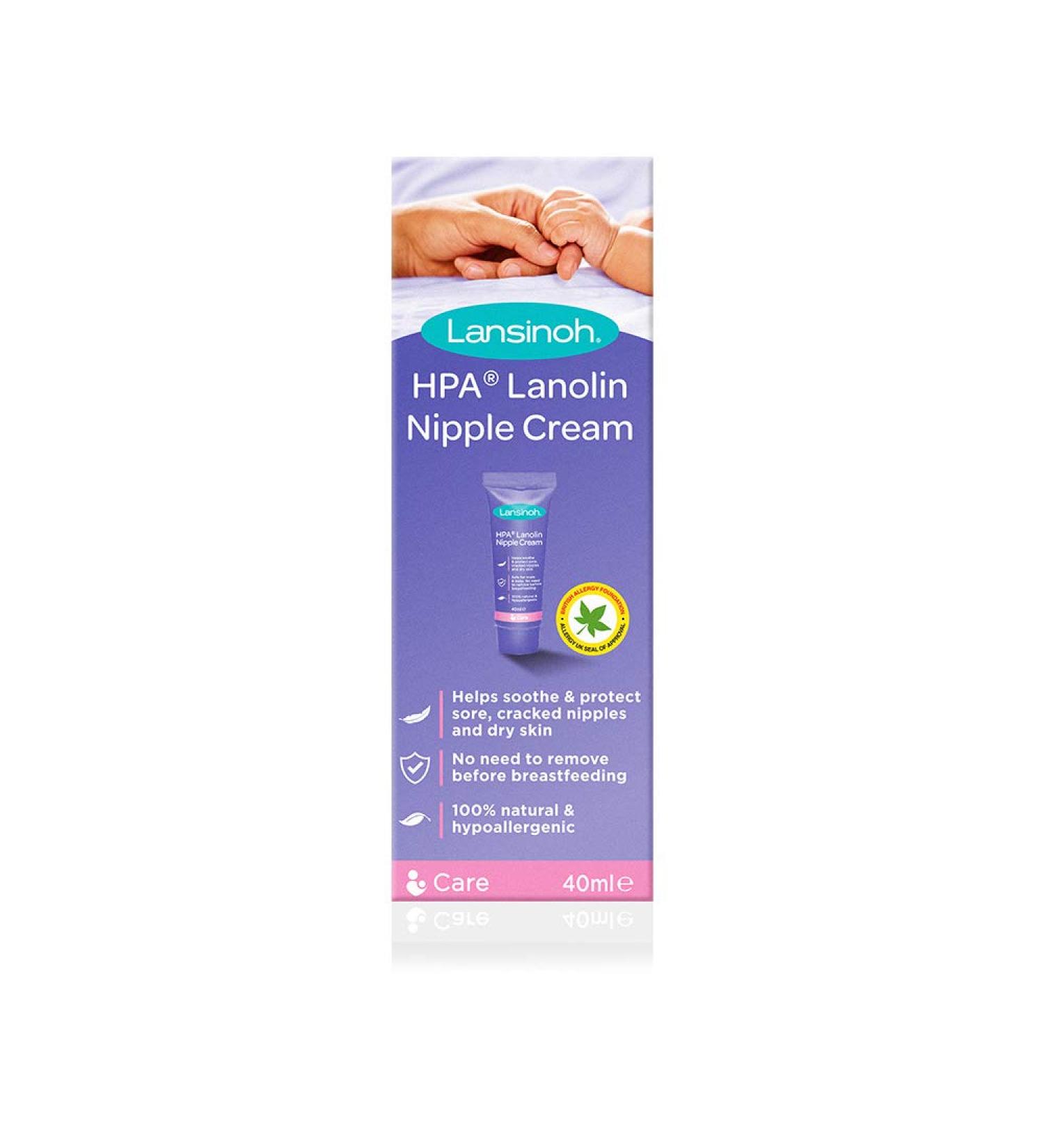 Lansinoh HPA Lanolin Cream 40ml - Soothes and Protects Sore Nipples - Buy Online on GoSupps.com