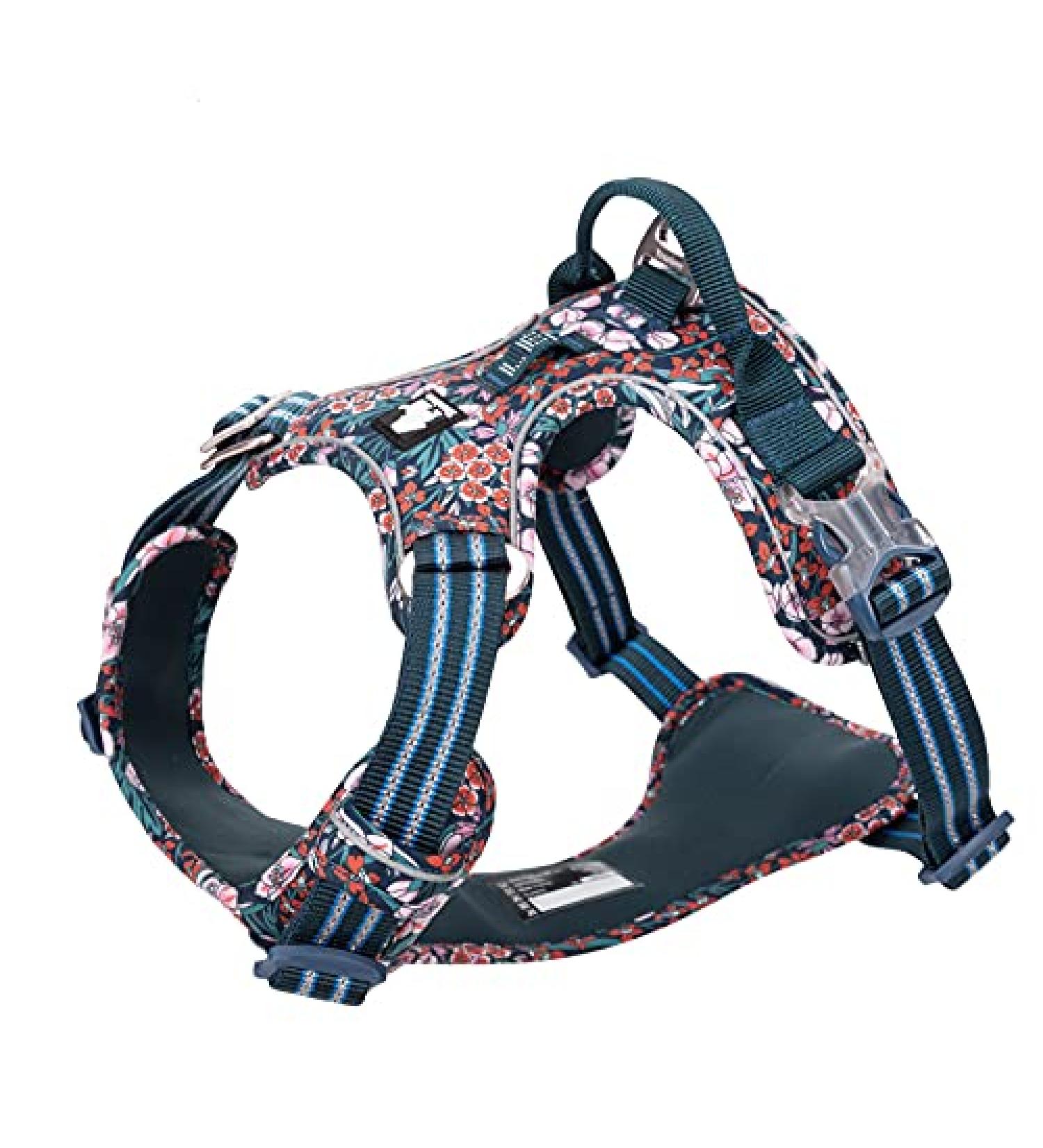 Winhyepet Truelove No-Pull Dog Harness - Breathable Cotton Reflective & Adjustable for Small to Medium Cats & Dogs - TLH5655 XL Navy Blazer - Buy Online on GoSupps.com