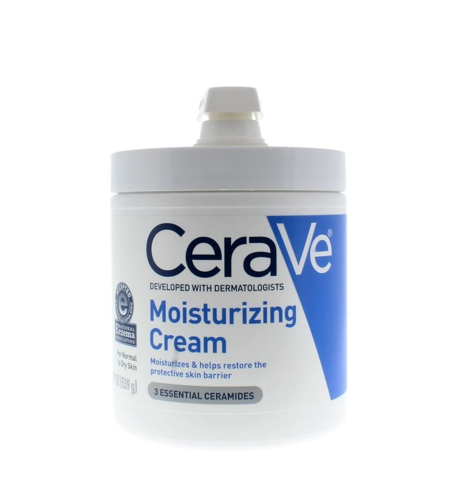 CeraVe Moisturizing Cream with Hyaluronic Acid 19 oz - 2 Pack with Pump - Buy Online on GoSupps.com
