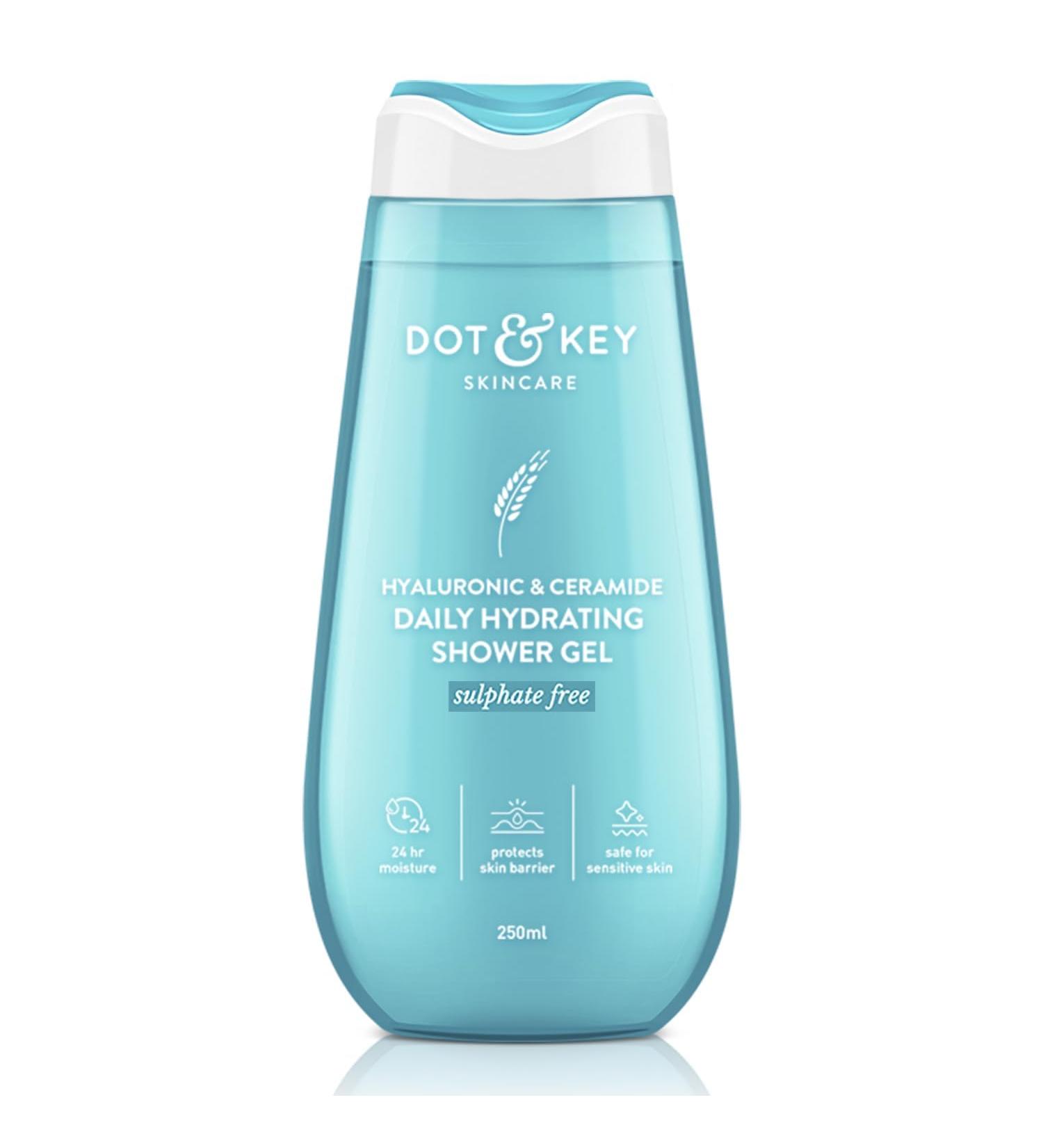 Hyaluronic & Ceramides Daily Hydrating Shower Gel | Sulphate Free Body Wash for Sensitive Dry & Normal Skin | 250ml - Moisturizing & Non-Drying - Buy Online on GoSupps.com