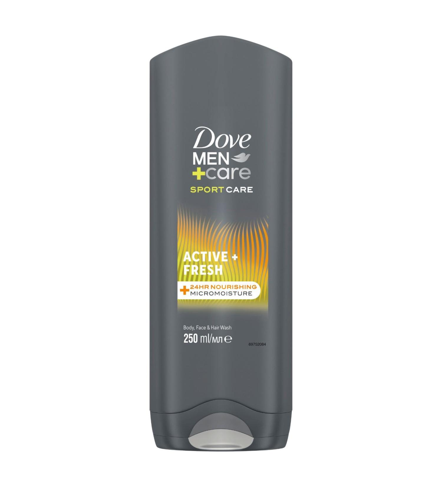 Dove Dove Men+Care Sports Active 3-in-1 Body Face & Hair Moisturizer with MicroMoisture Technology Provides 24 Hour Moisture 250 ml