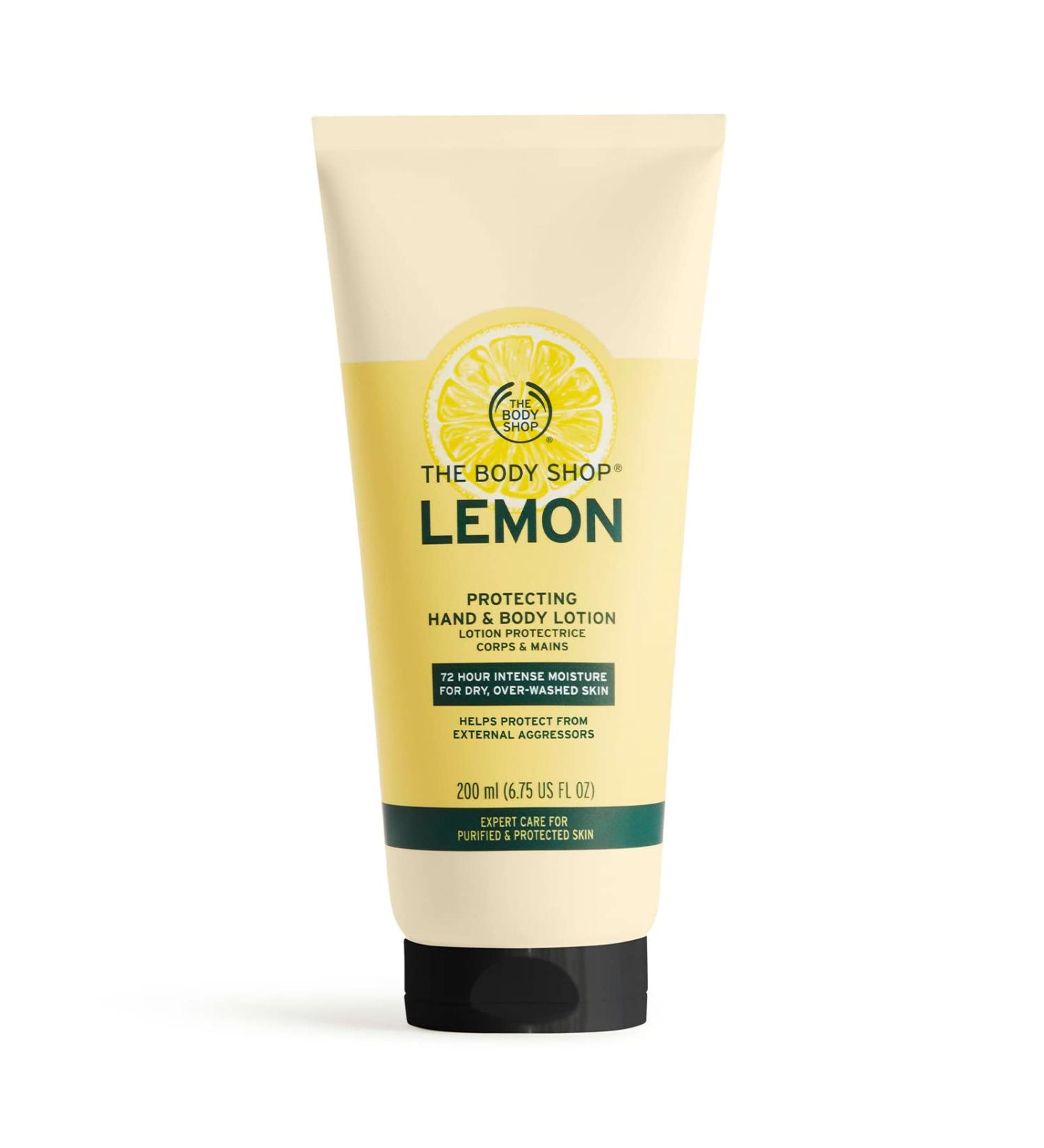 The Body Shop Lemon Protecting Hand & Body Lotion - Intensely Hydrating Moisturizer 6.75 oz - Buy Online on GoSupps.com