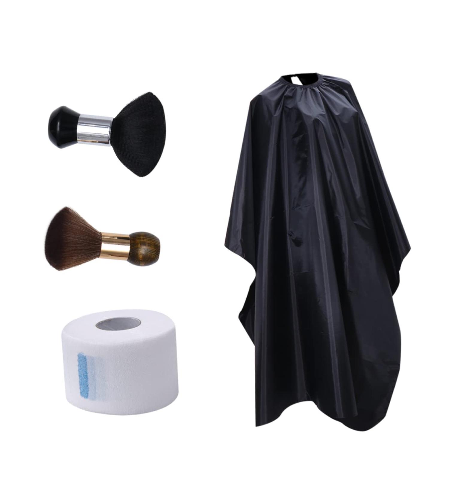 Beatifufu Set 4 Hairdressing Tools Set Barber Neck Band Hairdressing Gown Hairdressing Cape Professional Salon Barber Neckband Haircut Cape Hair Cutting Cloak Hair Coloring Apron Plastic - Buy Online on GoSupps.com