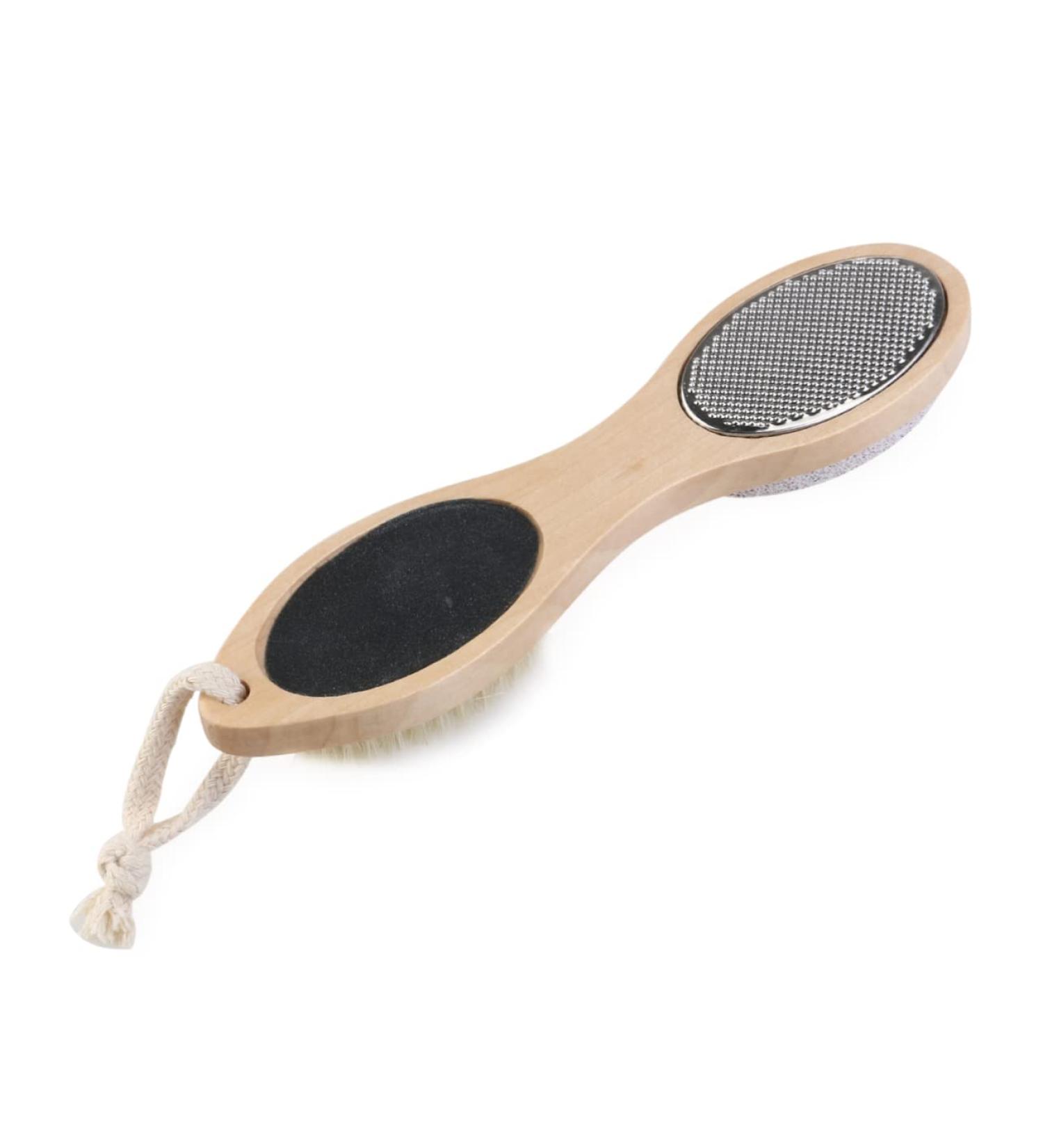 Ipetboom Healies Healthy Heathe Nailbrush Pumice Stone Scrubber Pumice for Feet Pedicure Tools Callus Reducer Foot Exfoliating Brush Crusty Foot Wash Sauce Scraper Remover Wooden - Buy Online on GoSupps.com