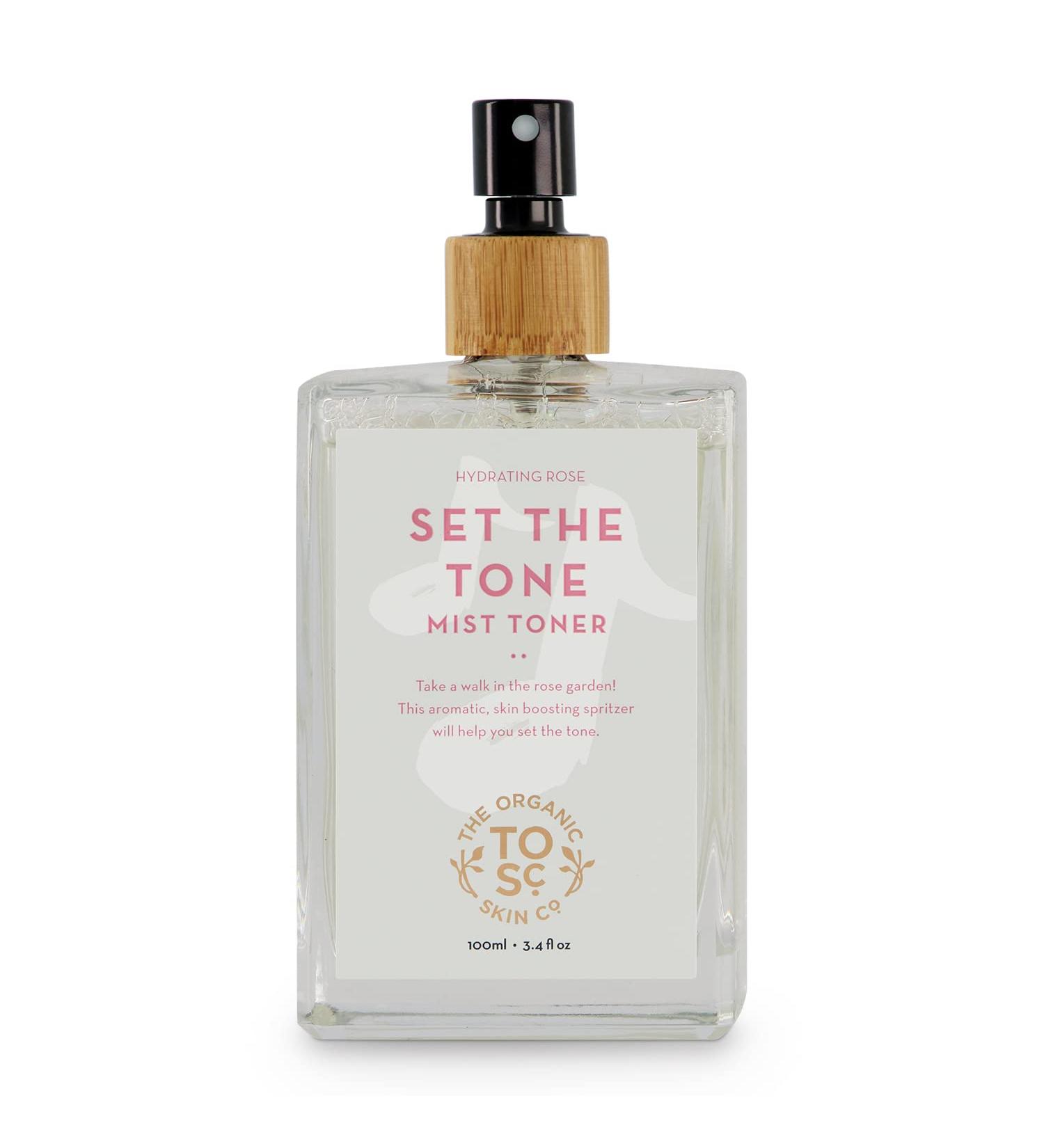 Hydrating Face Toner Spray - Set The Tone by The Organic Skin Co. | Rosewater & Aloe Vera Mist for All Skin Types | Toner for Men & Women - Buy Online on GoSupps.com