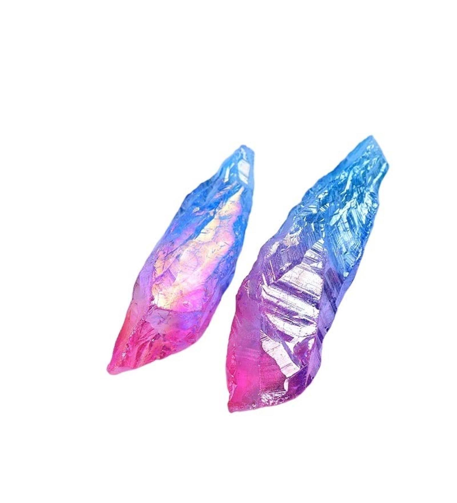 Natural Crystal Rough Natural Crystal Raw Stone Electroplate Quartz Specimens Rough Collectibles Raw Gemstone Fish Tank Aquarium Home Decor (Color : Style5 Size : 2pcs) 2pcs Style5 - Buy Online on GoSupps.com