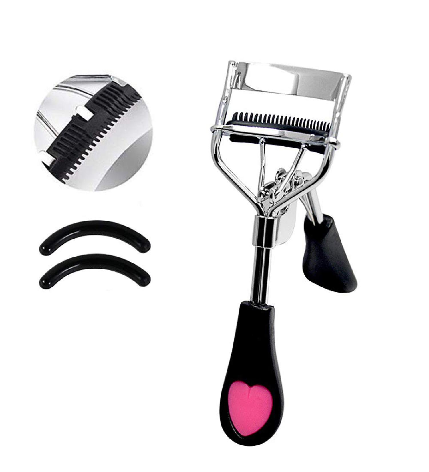 Pinkiou Eyelash Curler with Brush Mascara and Muffle False Eyelashes Accessory - Professional Tool for Perfect Lashes Without Makeup - Buy Online on GoSupps.com
