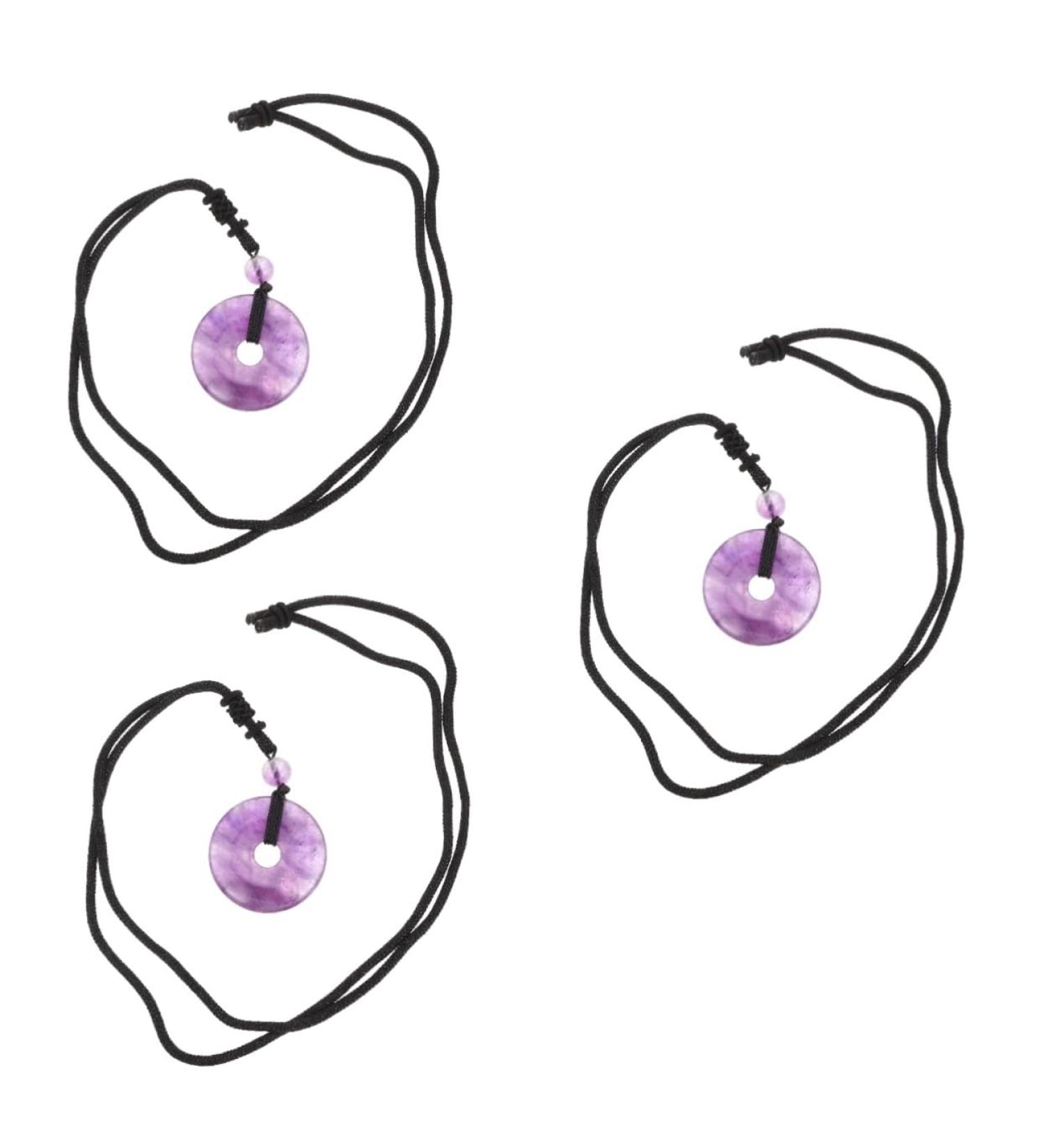 Fomiyes 3-In-1 Healing Crystal Necklace with Safety Buckle Traditional Stone & Coin Design International Shipping Available - Buy Online on GoSupps.com