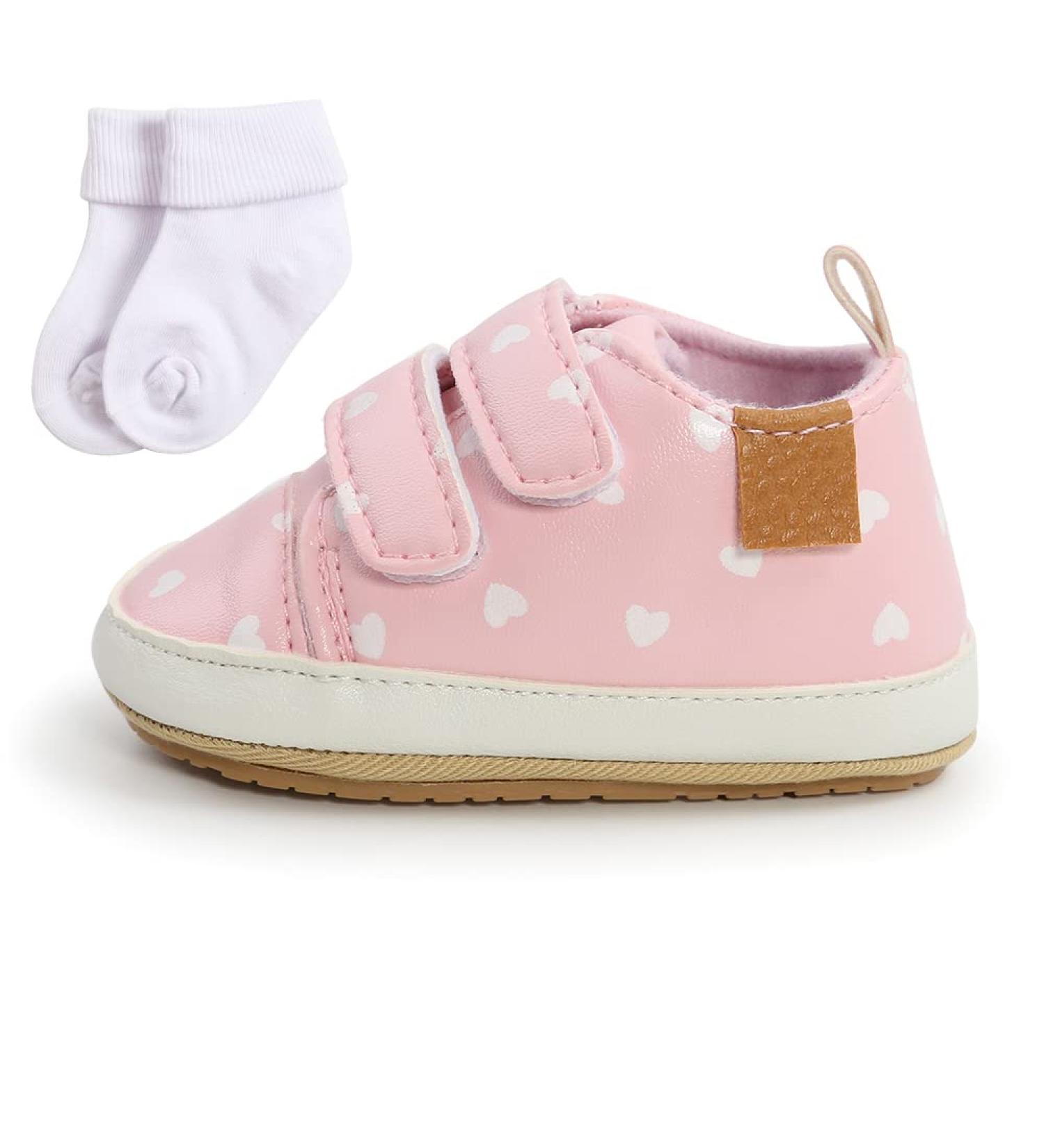 Baby Girls Boys PU Leather Sneakers | Anti-Slip First Walking Shoes for 0-18 Months | Pinkxin - Buy Online on GoSupps.com